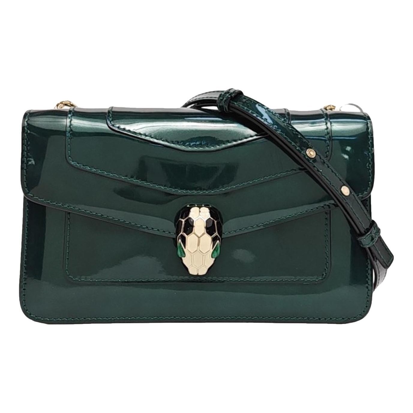 Patent leather handbag