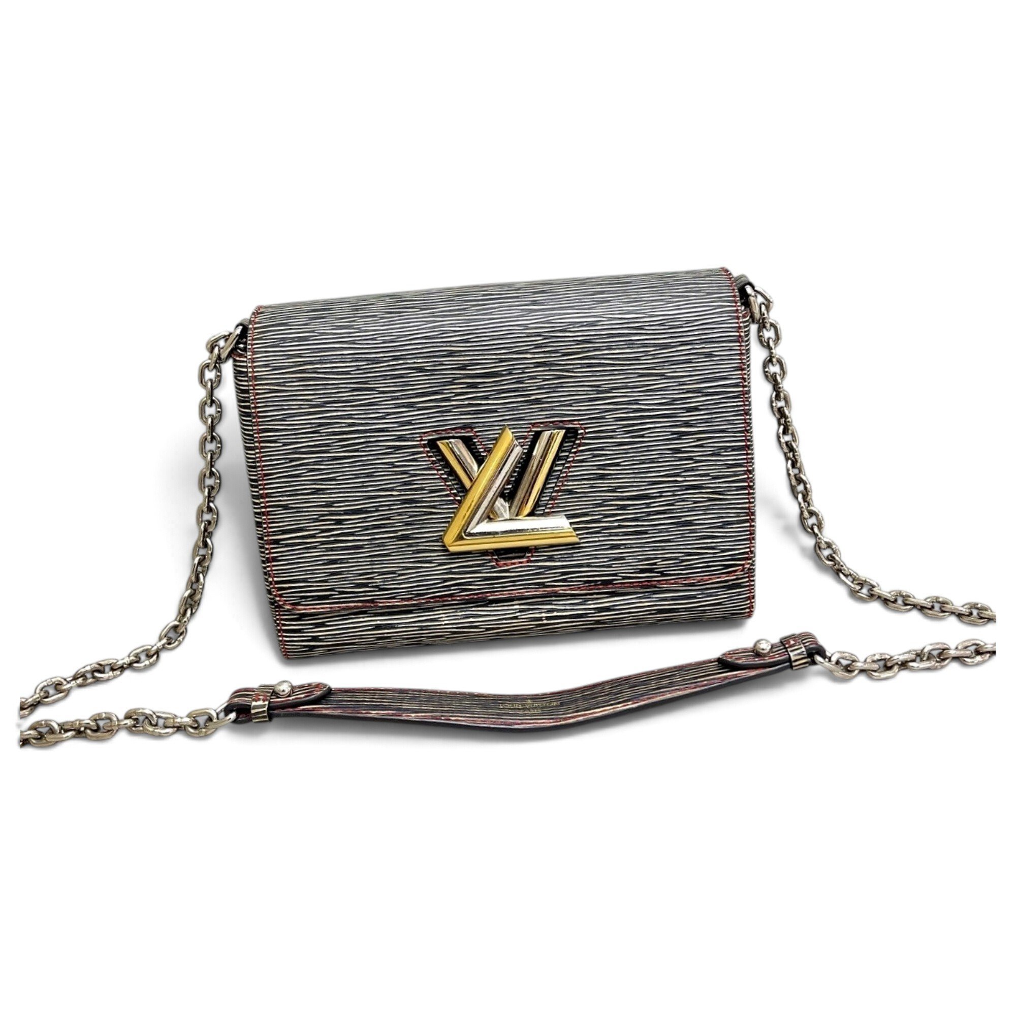Twist leather handbag