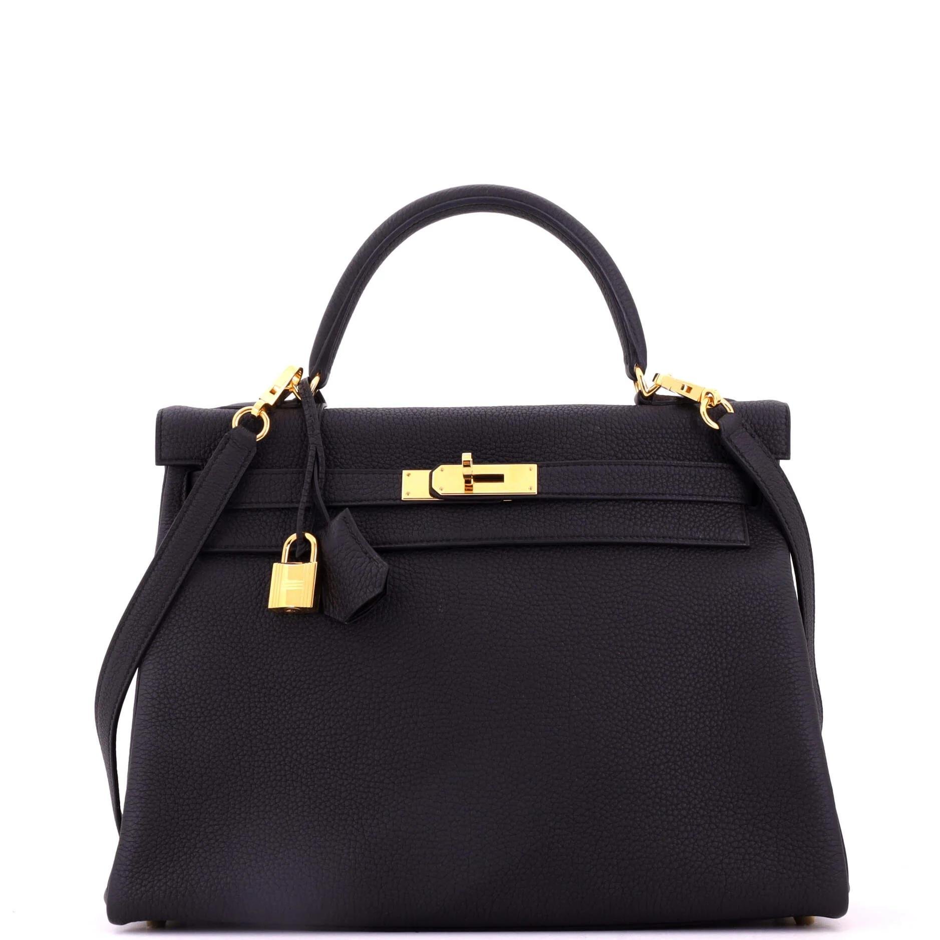 Kelly 32 leather handbag