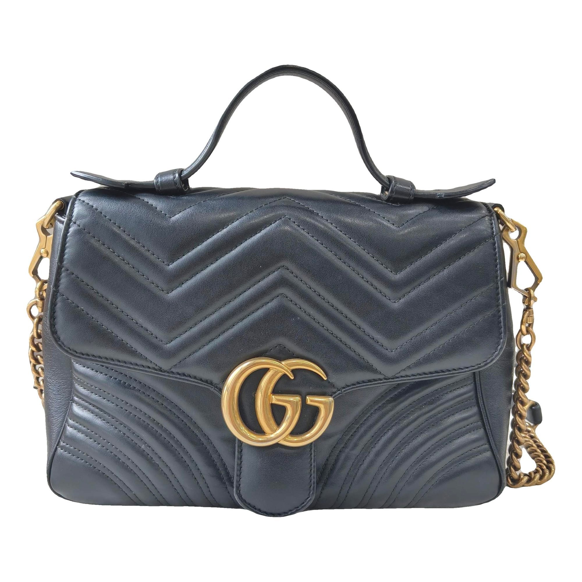 GG Marmont Flap leather handbag