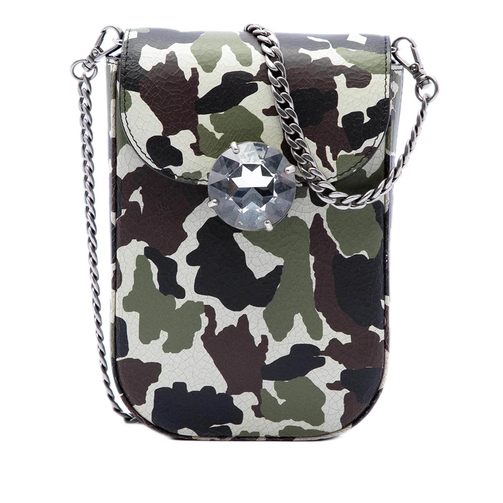 Miu Crystal pony-style calfskin handbag