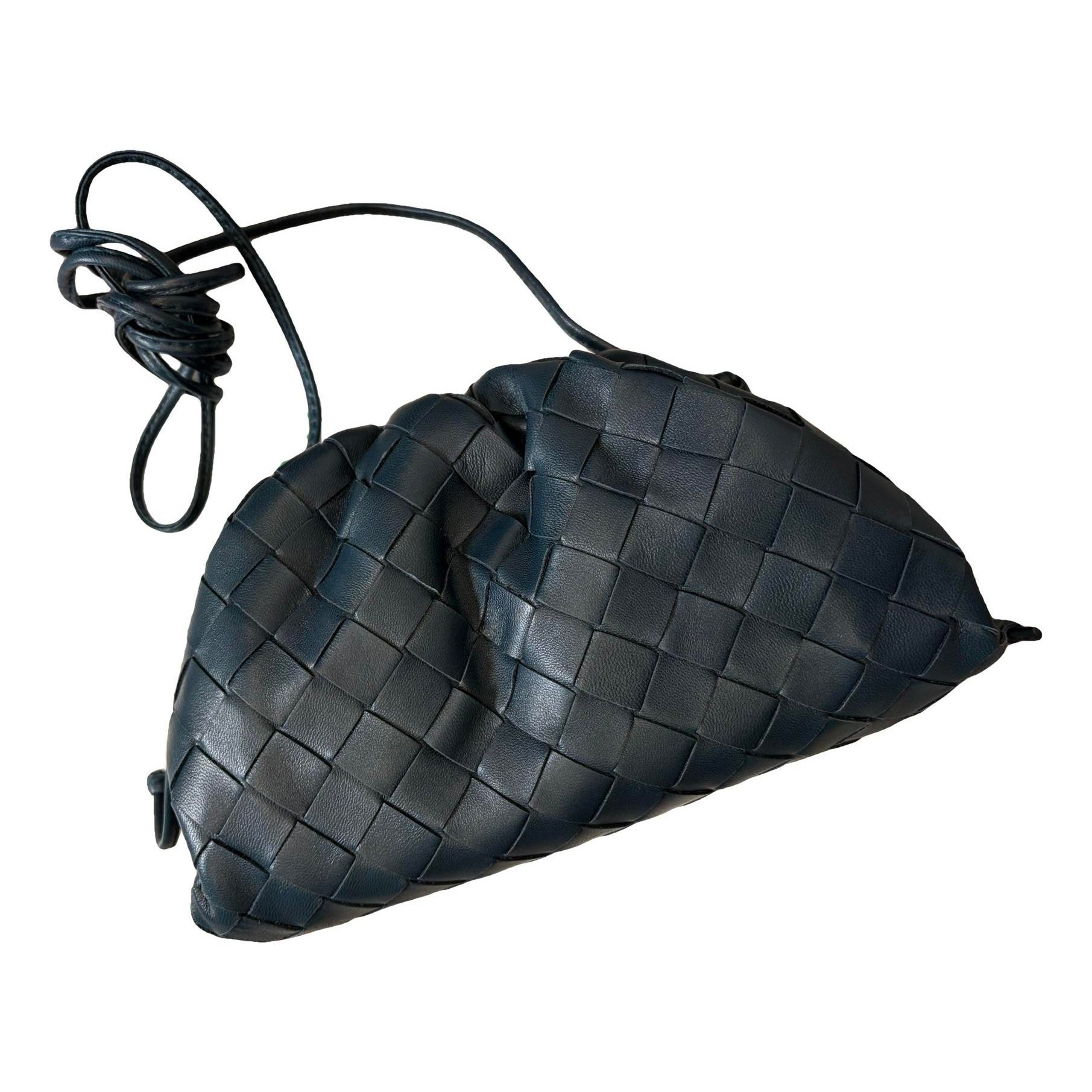Pouch leather crossbody bag