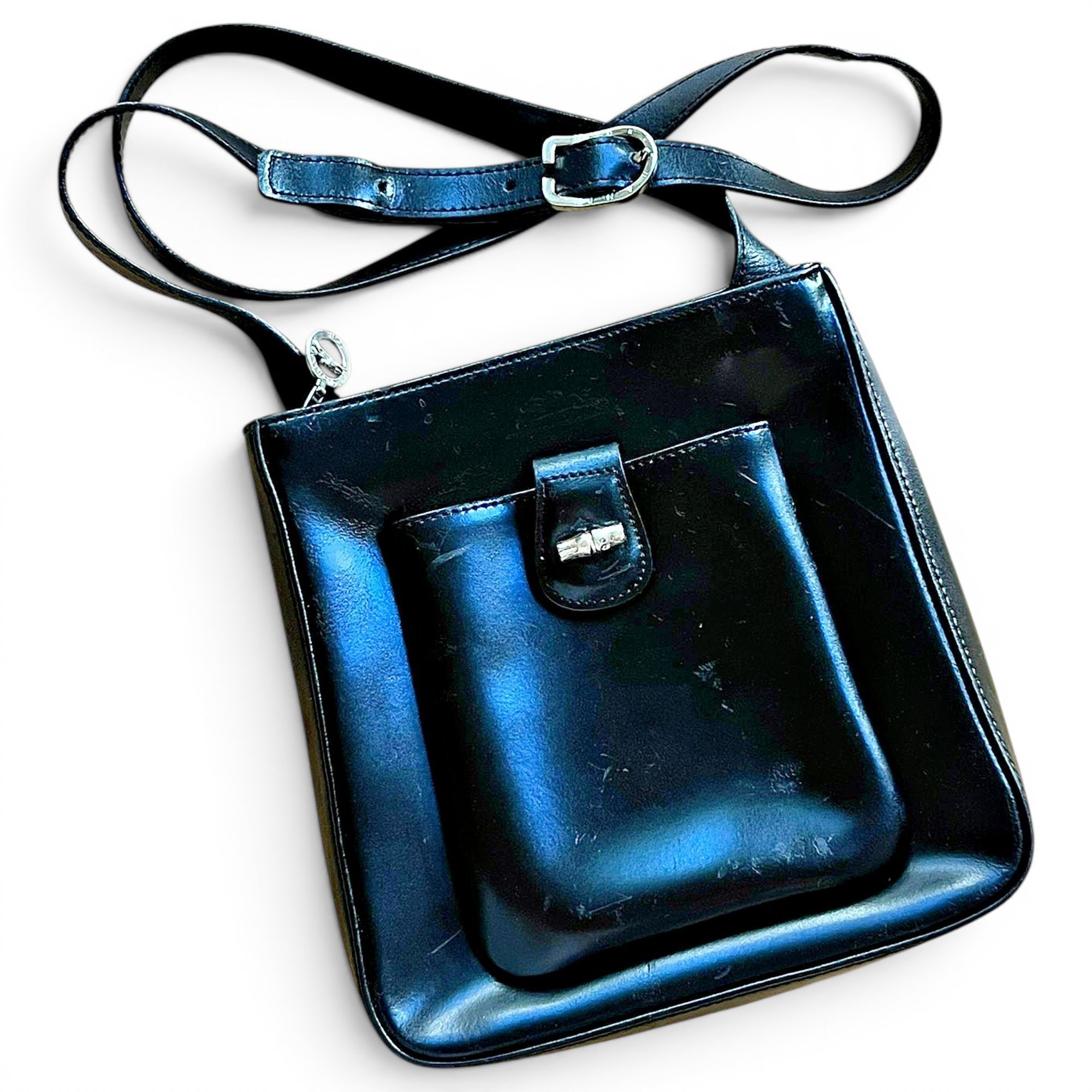 Roseau leather crossbody bag