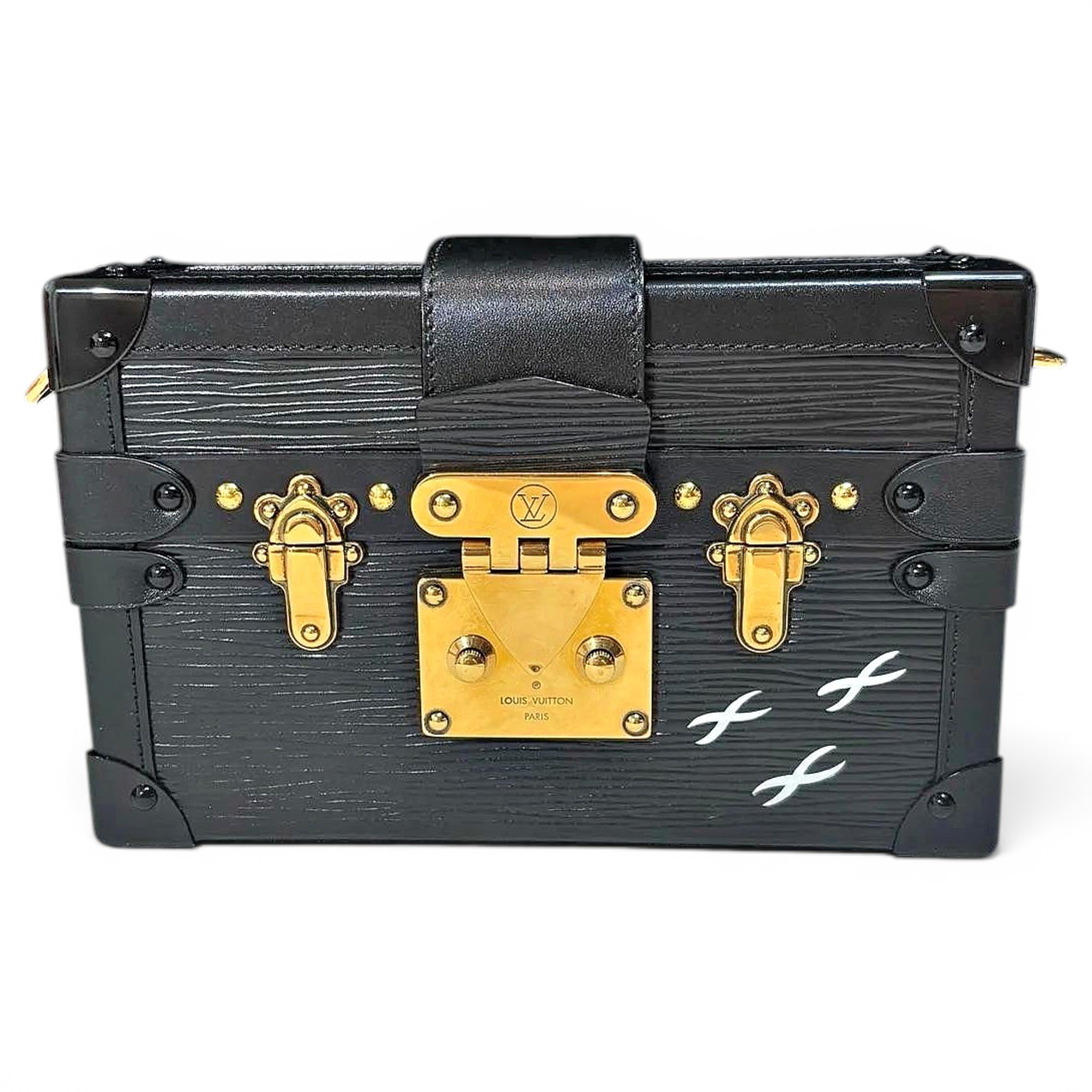 Petite Malle leather mini bag