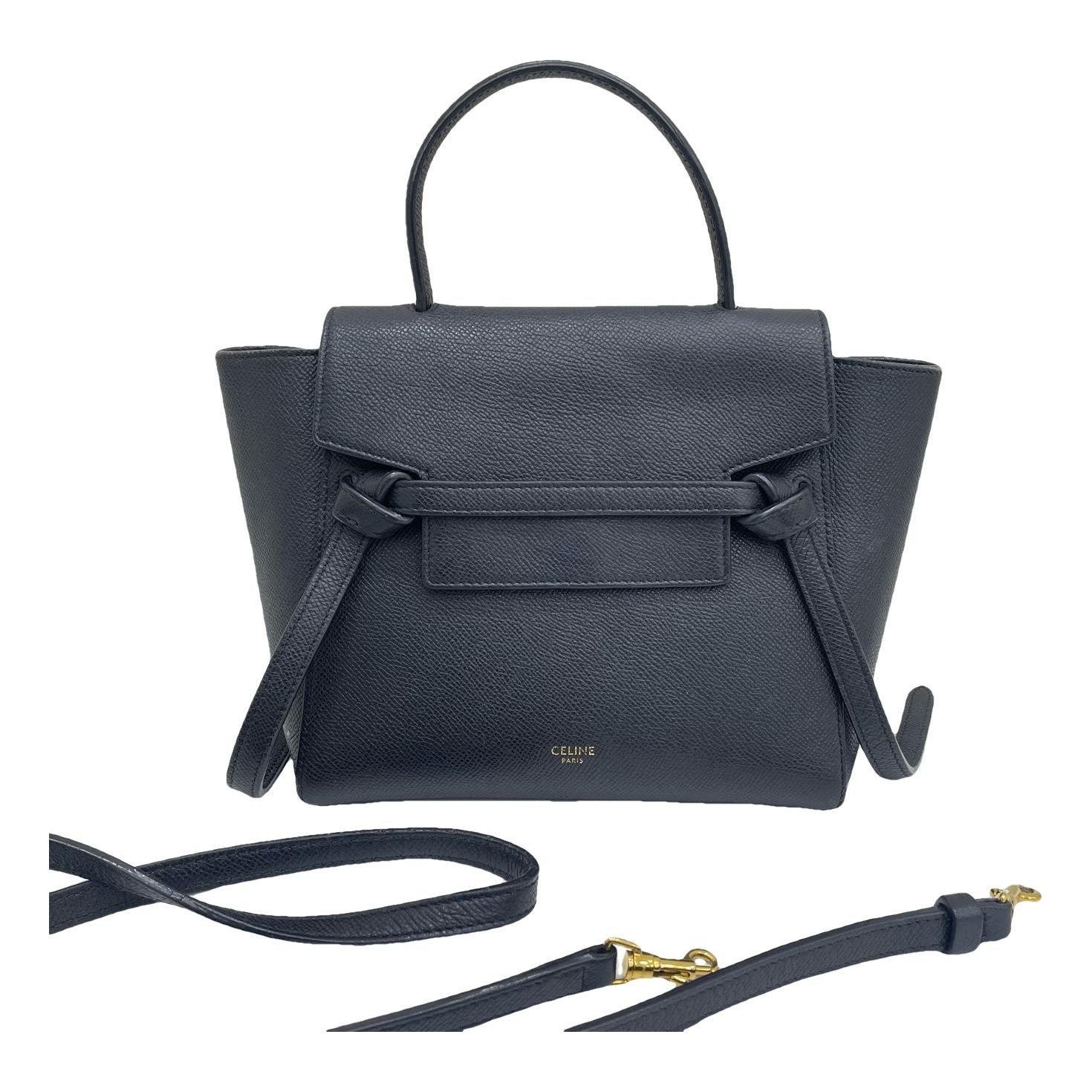 Belt leather handbag