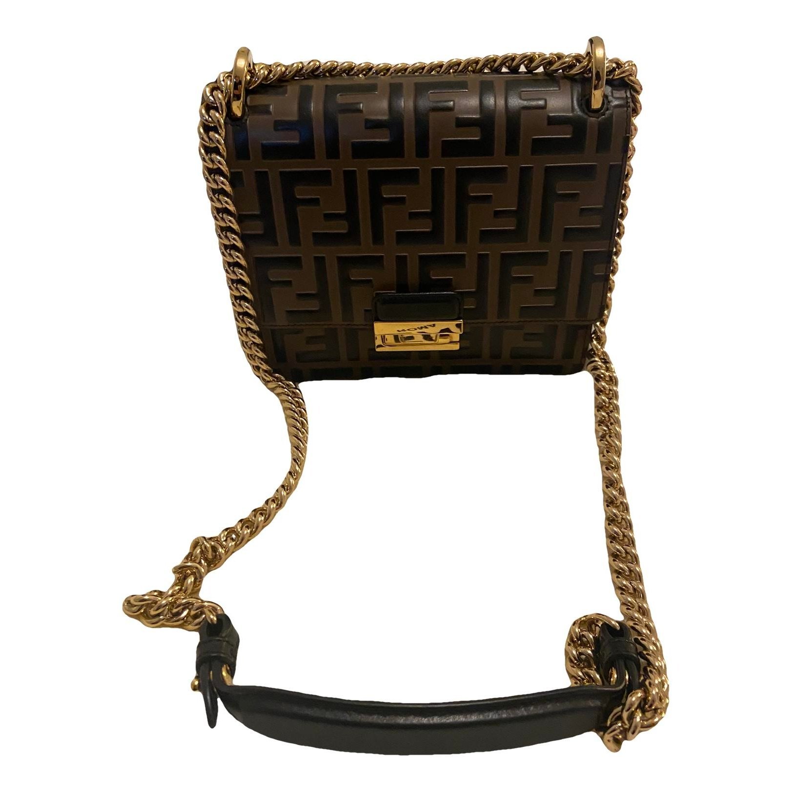 Kan U leather crossbody bag
