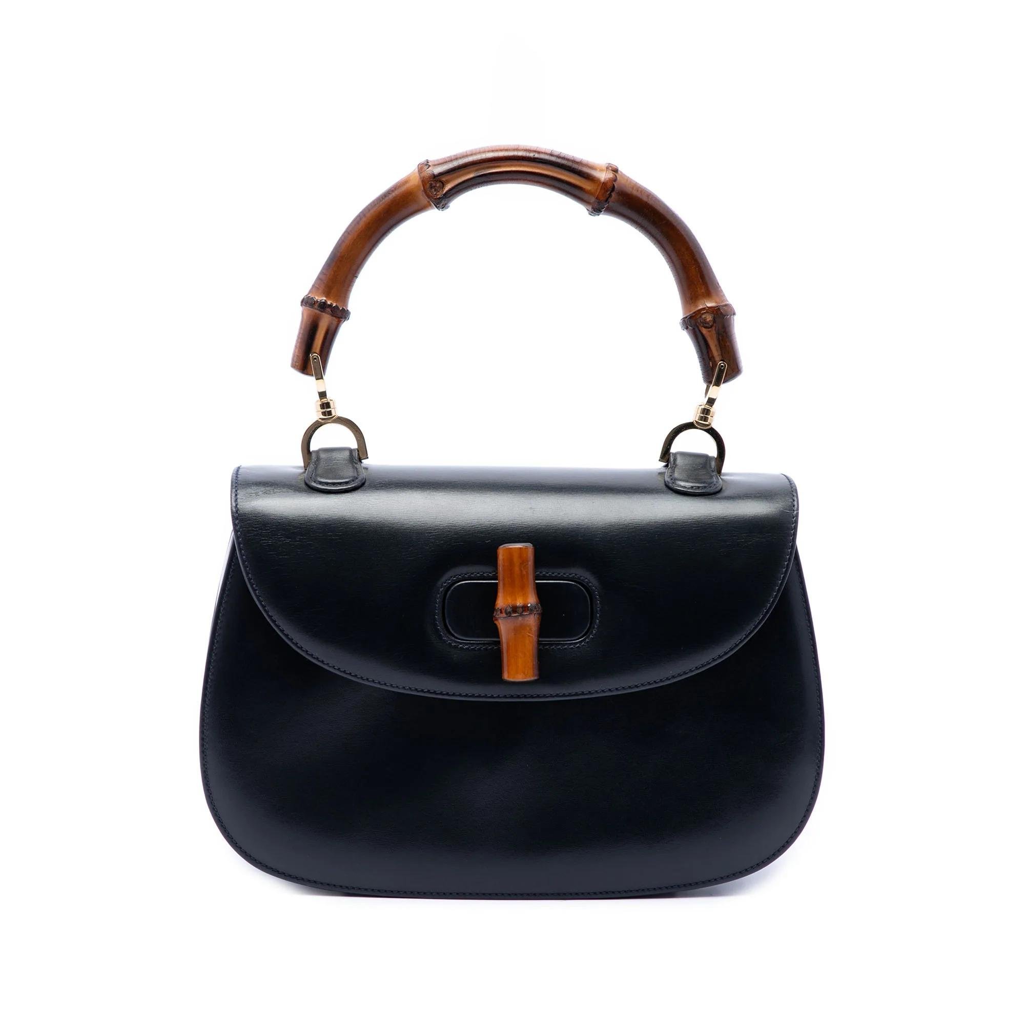 Bamboo pony-style calfskin handbag