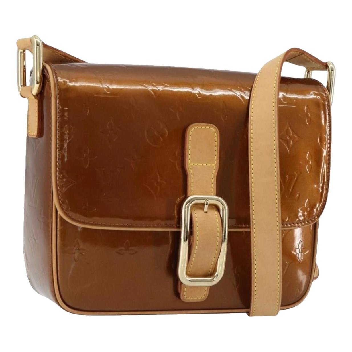 Patent leather handbag