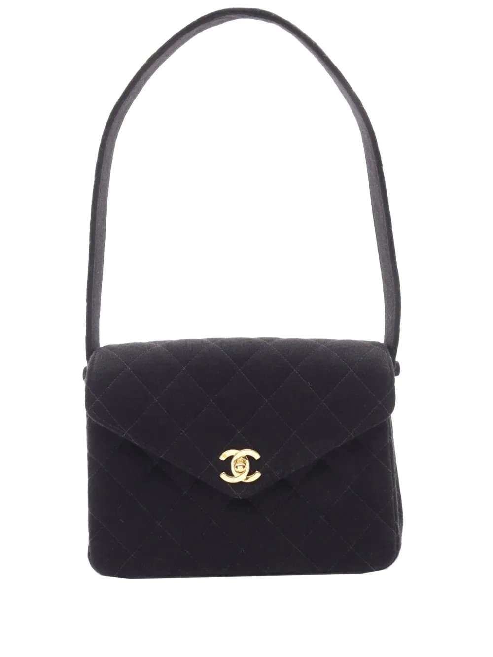 1997-1999 CC Quilted Jersey Flap shoulder bag