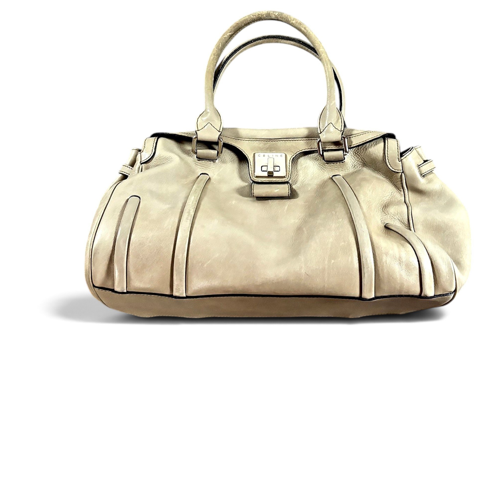 Celine Clasp leather handbag