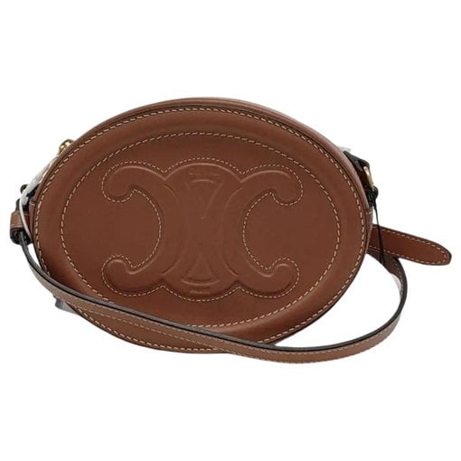 Triomphe leather crossbody bag