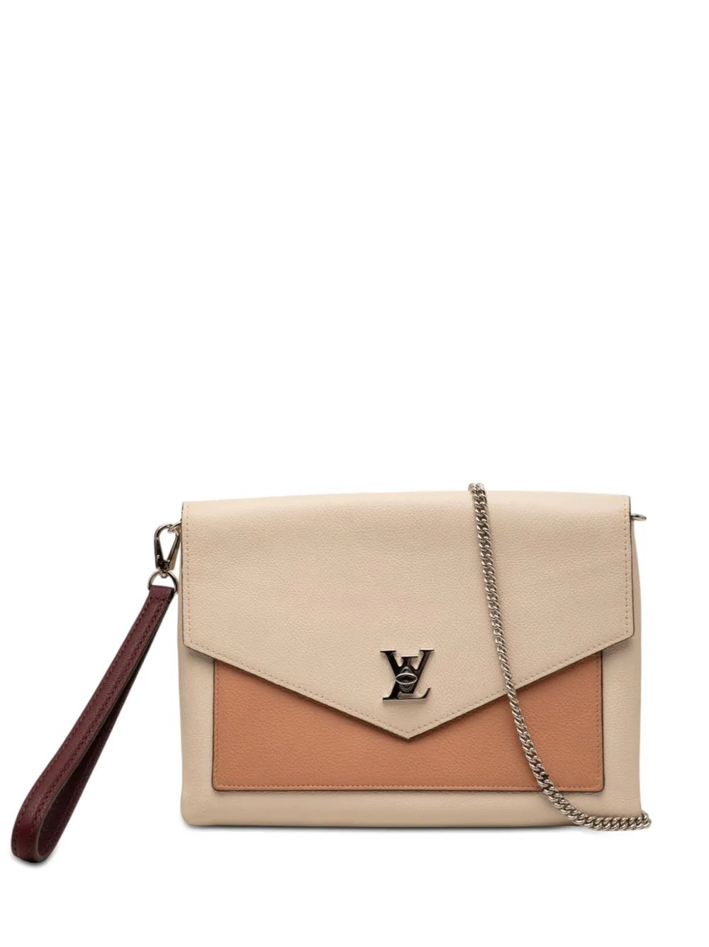 2019 Bicolor Leather MyLockMe Chain Pochette crossbody bag