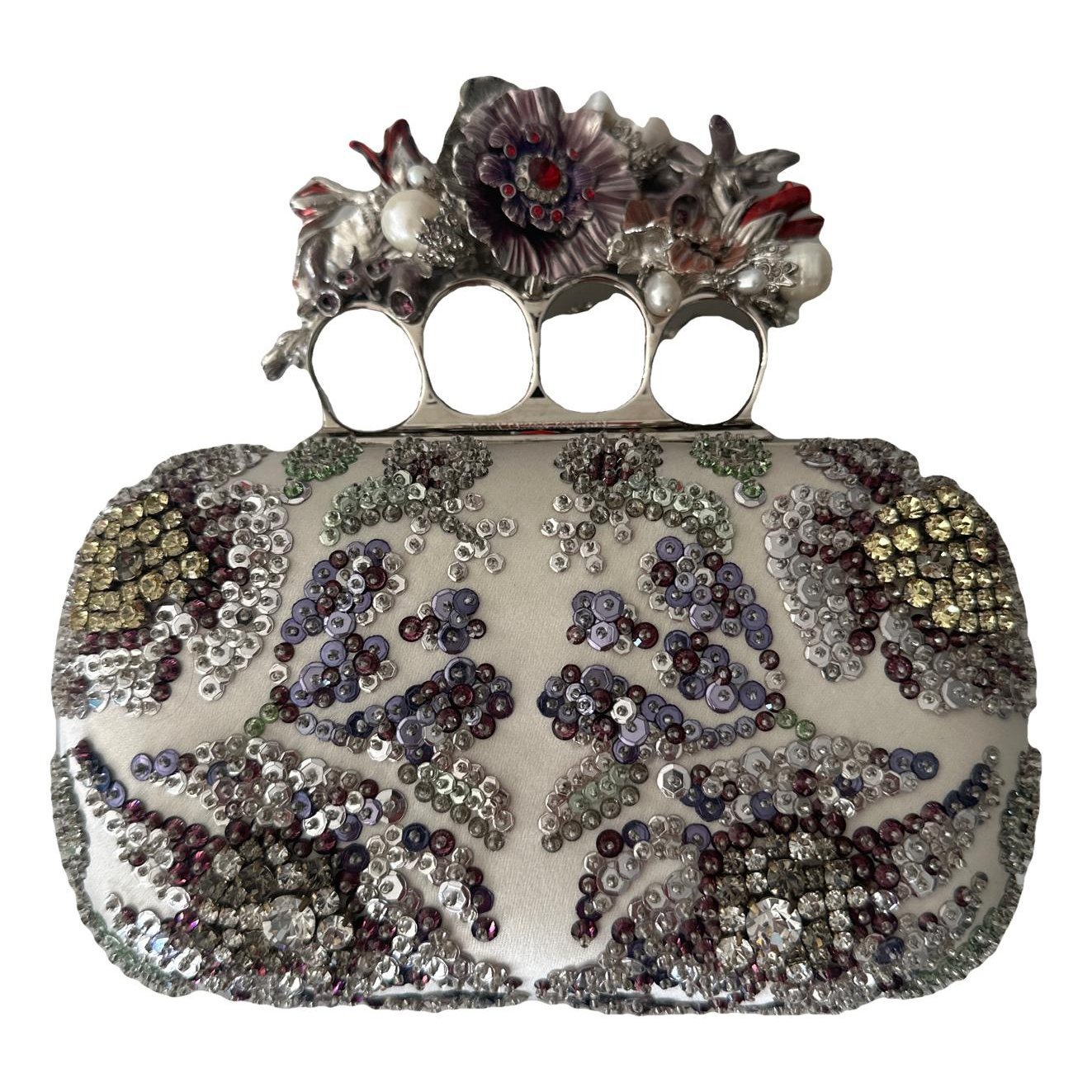 Alexander McQueen Knuckle silk mini bag