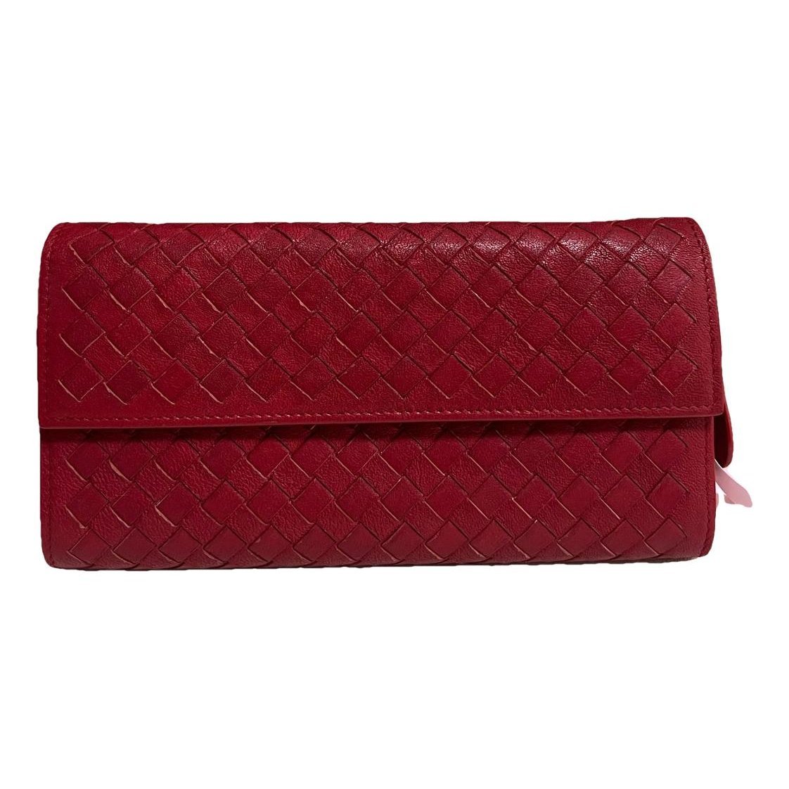 Leather clutch bag