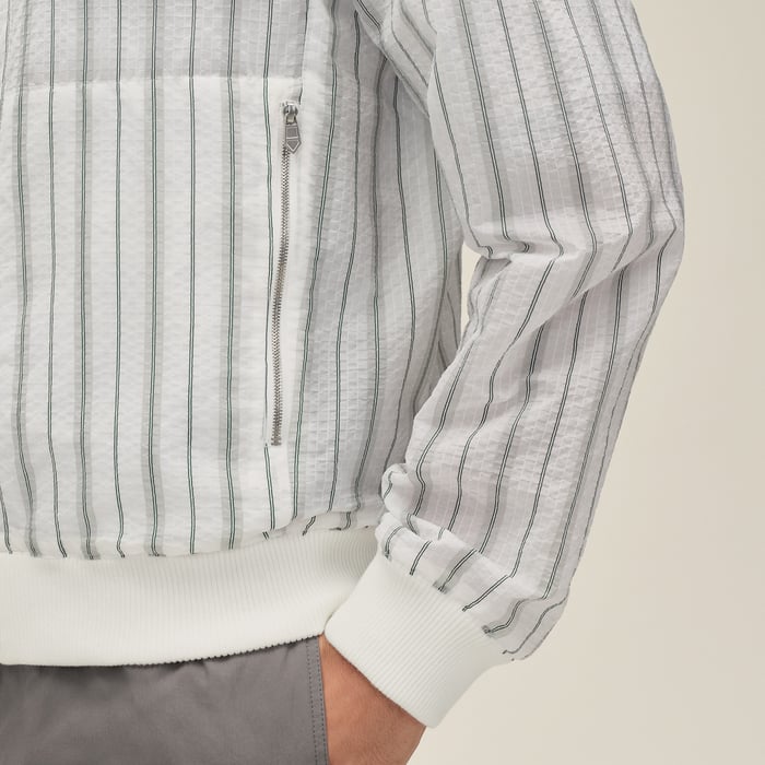 Blanc Rib-trim Jacket