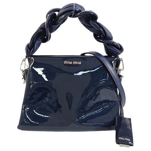 Patent leather handbag