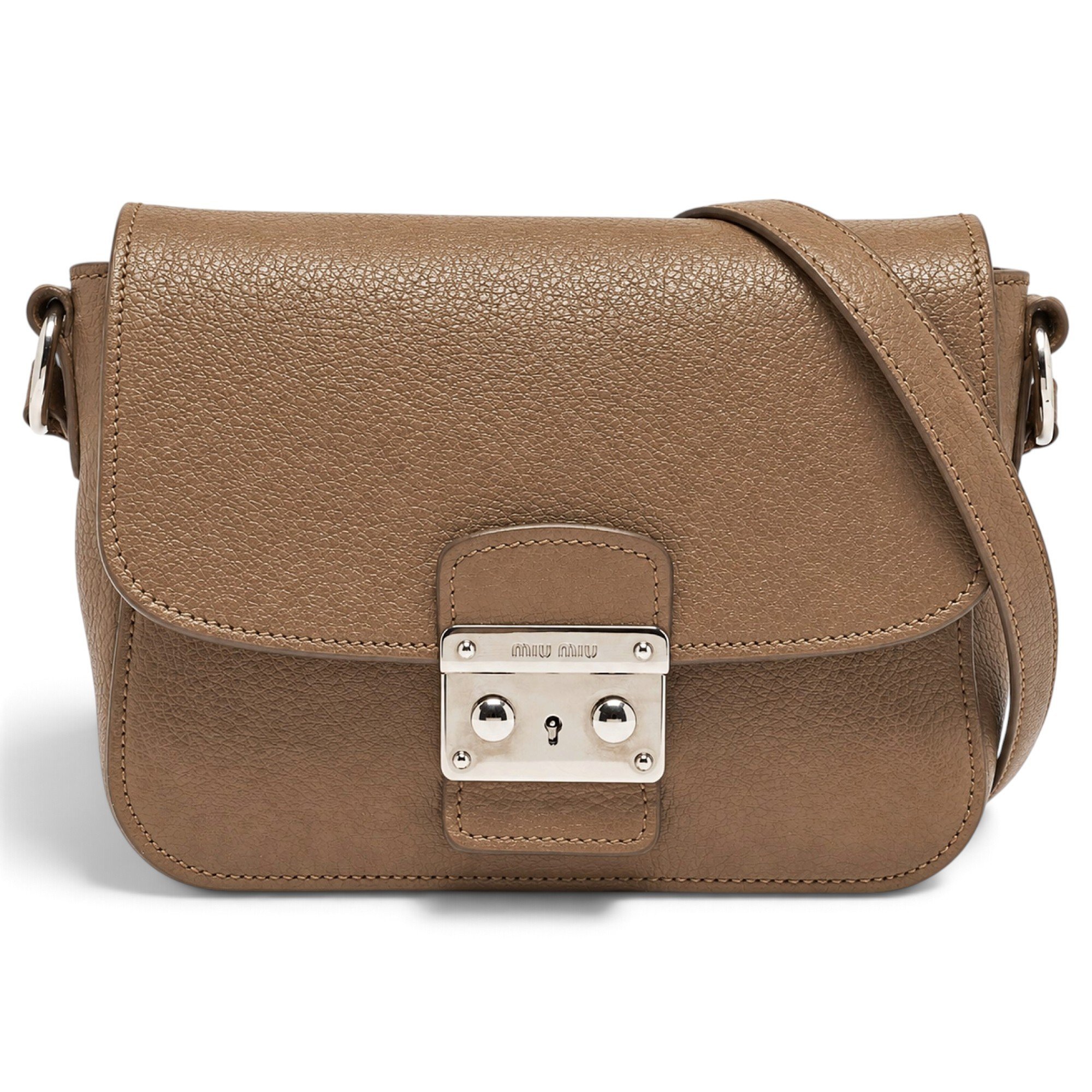Madras leather handbag
