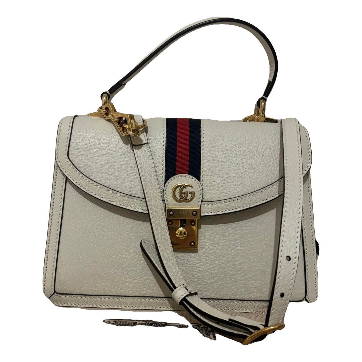 Ophidia Flap Top Handle leather tote