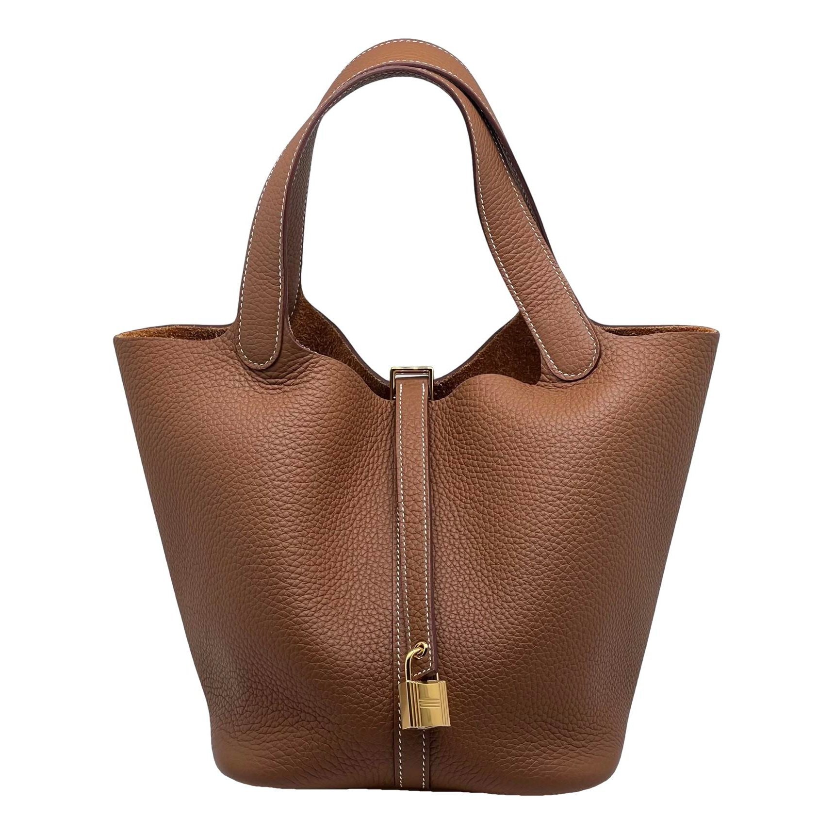 Picotin leather handbag