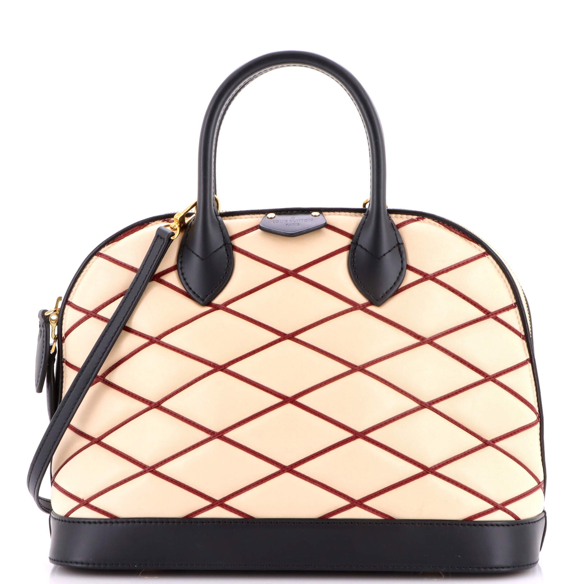Louis Vuitton Alma Handbag Malletage Leather PM