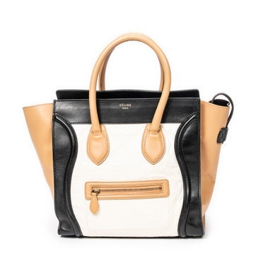 Leather Mini Tricolor Luggage