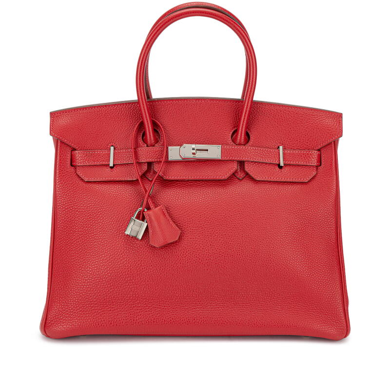 Rouge Garance Clemence Birkin 35 Palladium Hardware, 2004