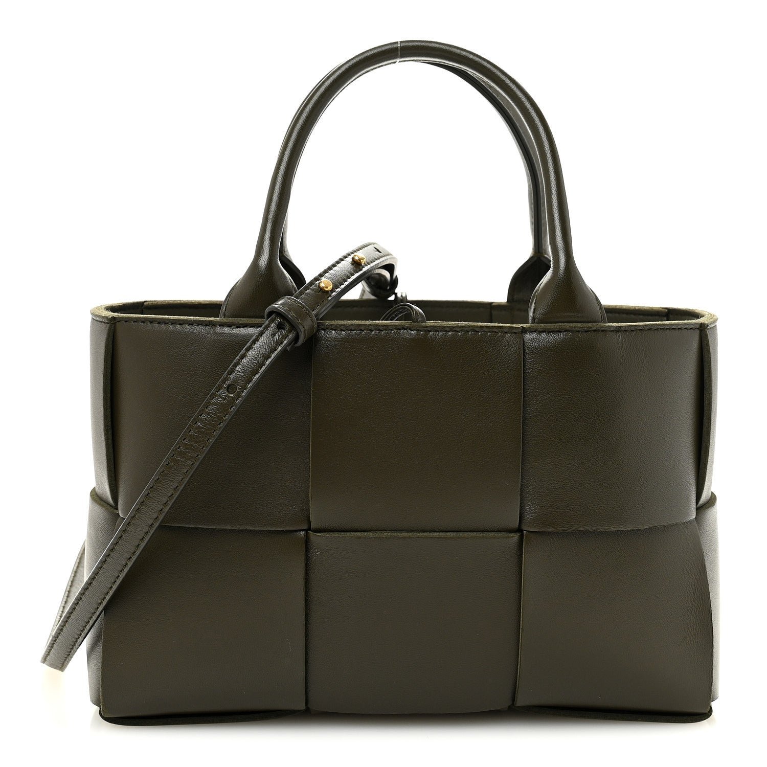 Bottega Veneta Bottega Veneta Nappa Maxi Intrecciato Mini Arco Tote Mud