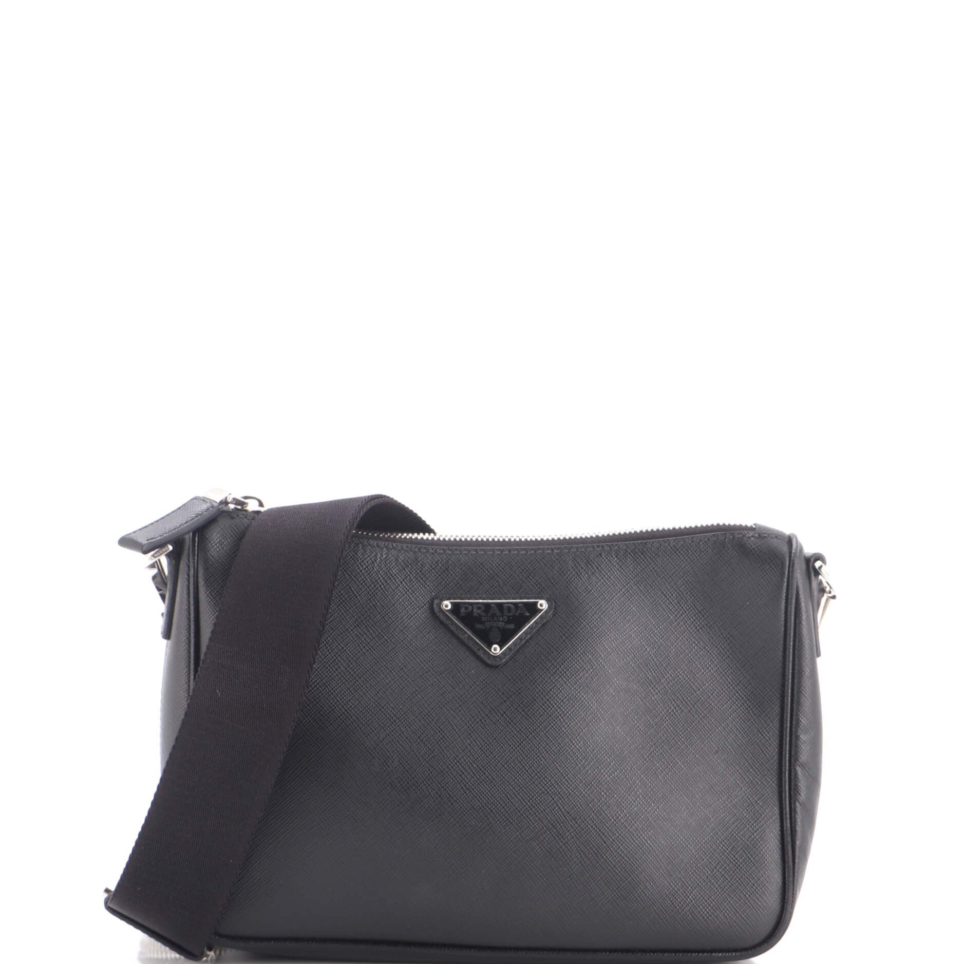 Re-Edition Zip Messenger Bag Saffiano Leather Small
