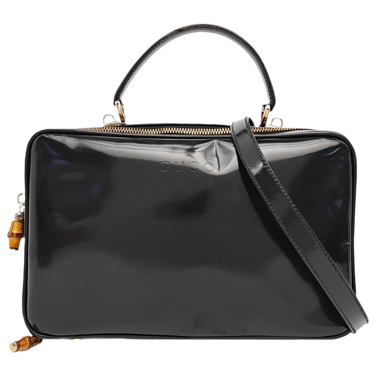 Patent leather handbag