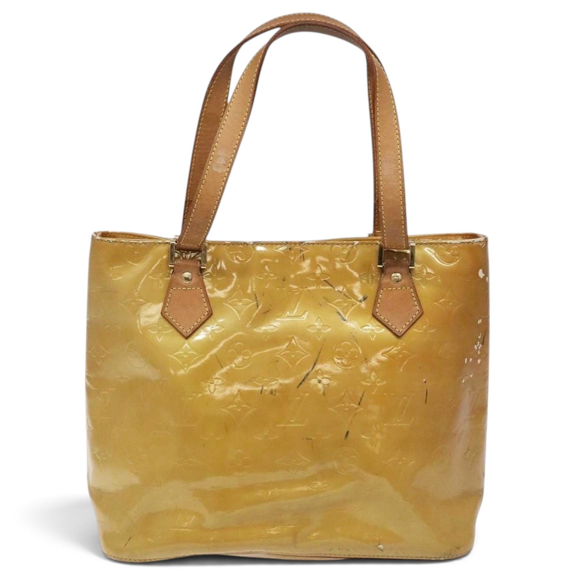 Houston patent leather handbag