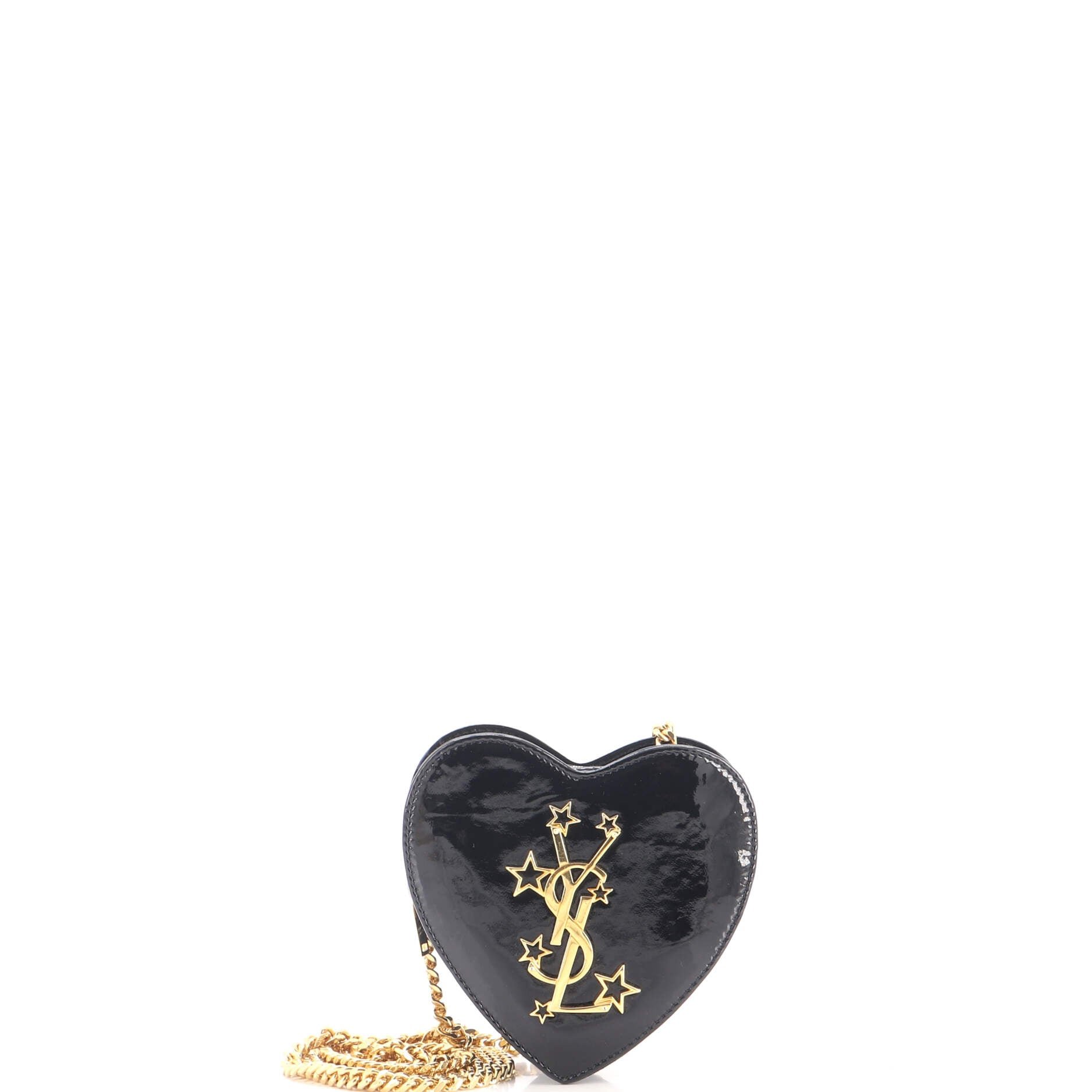 Love Heart Chain Bag Patent Mini