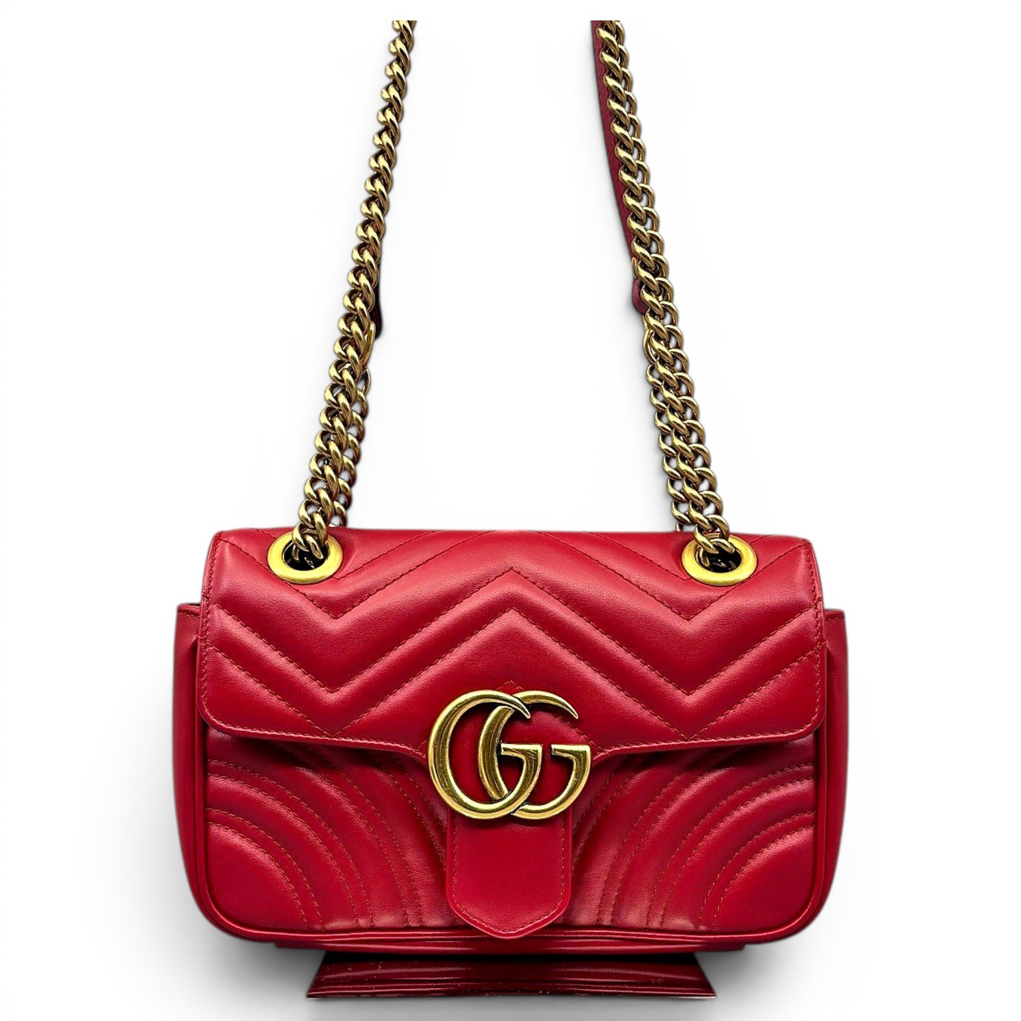 GG Marmont Flap leather handbag
