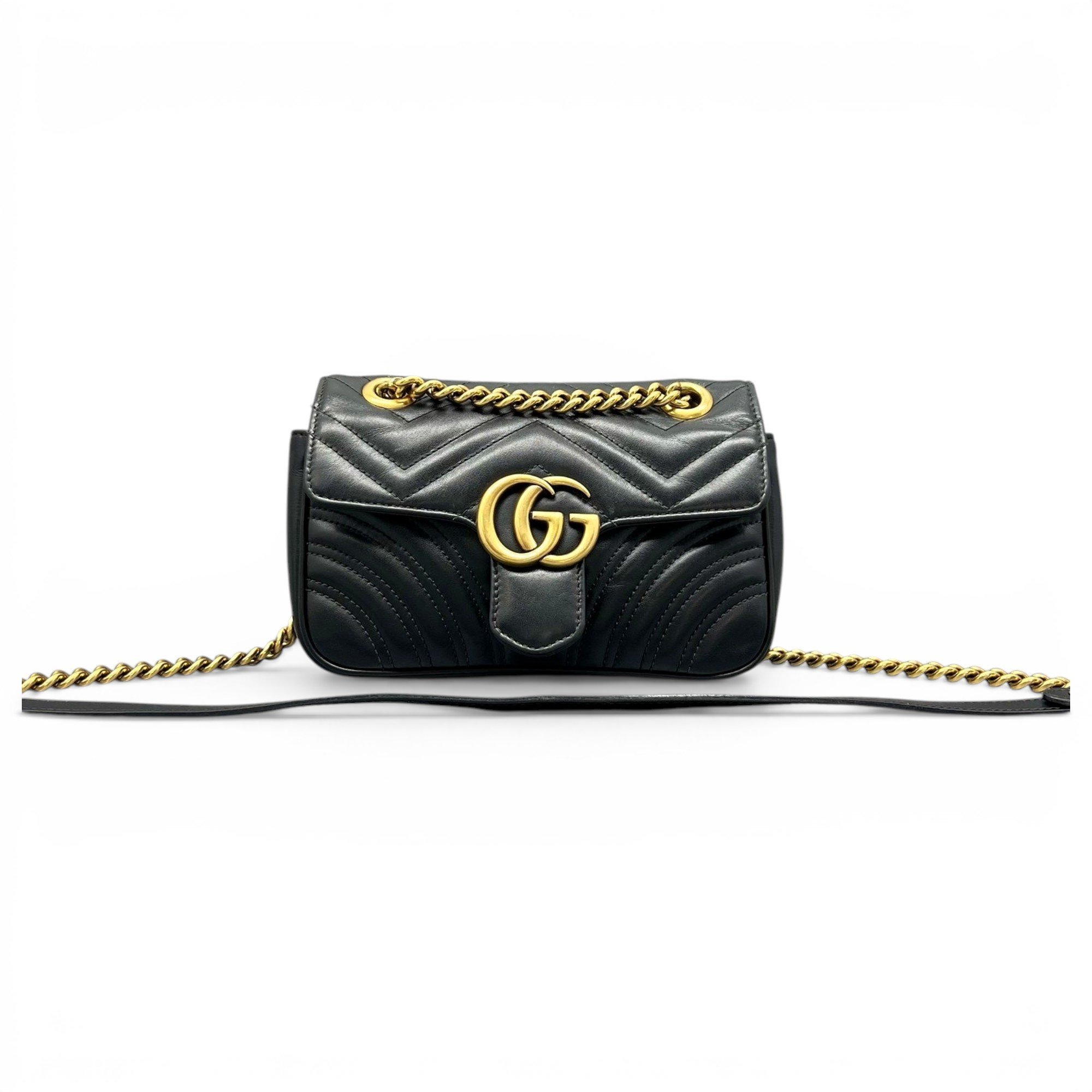 GG Marmont Flap leather handbag