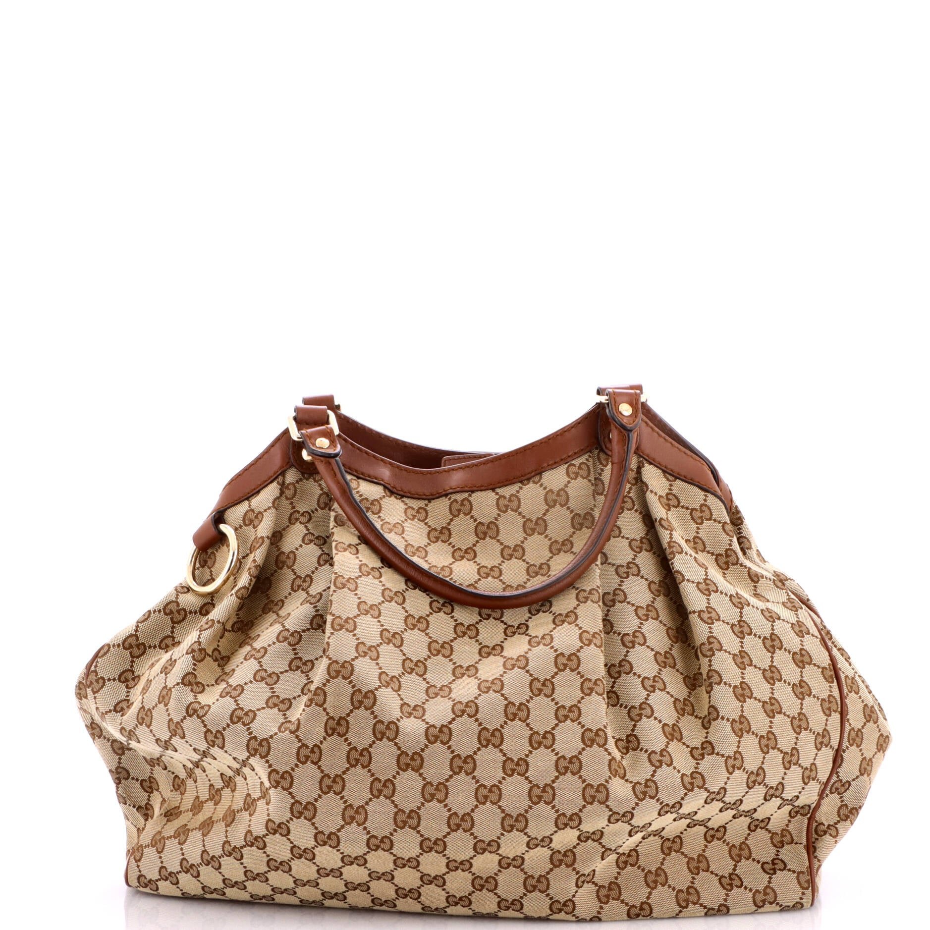 Sukey Tote GG Canvas with Leather Large