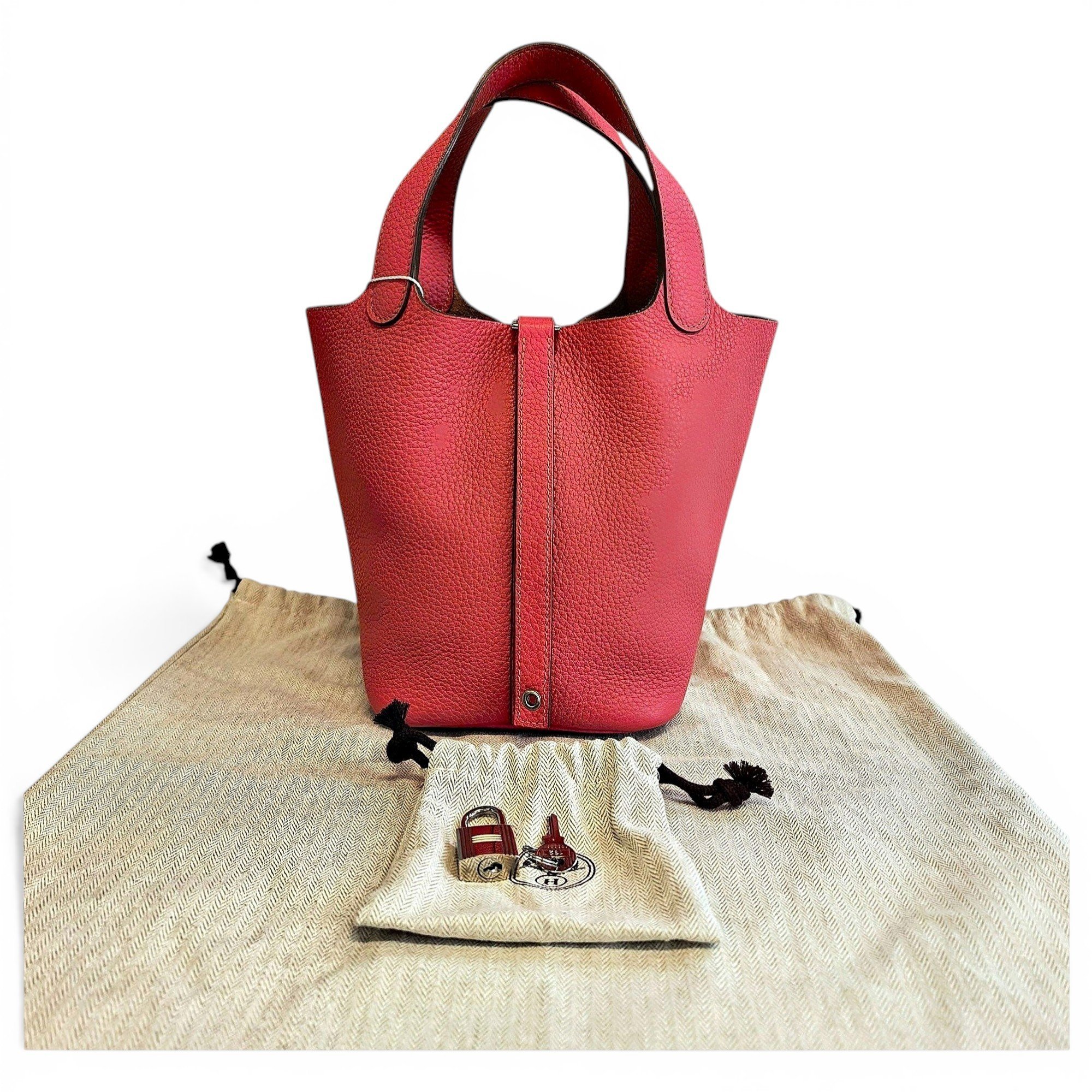 Picotin leather handbag