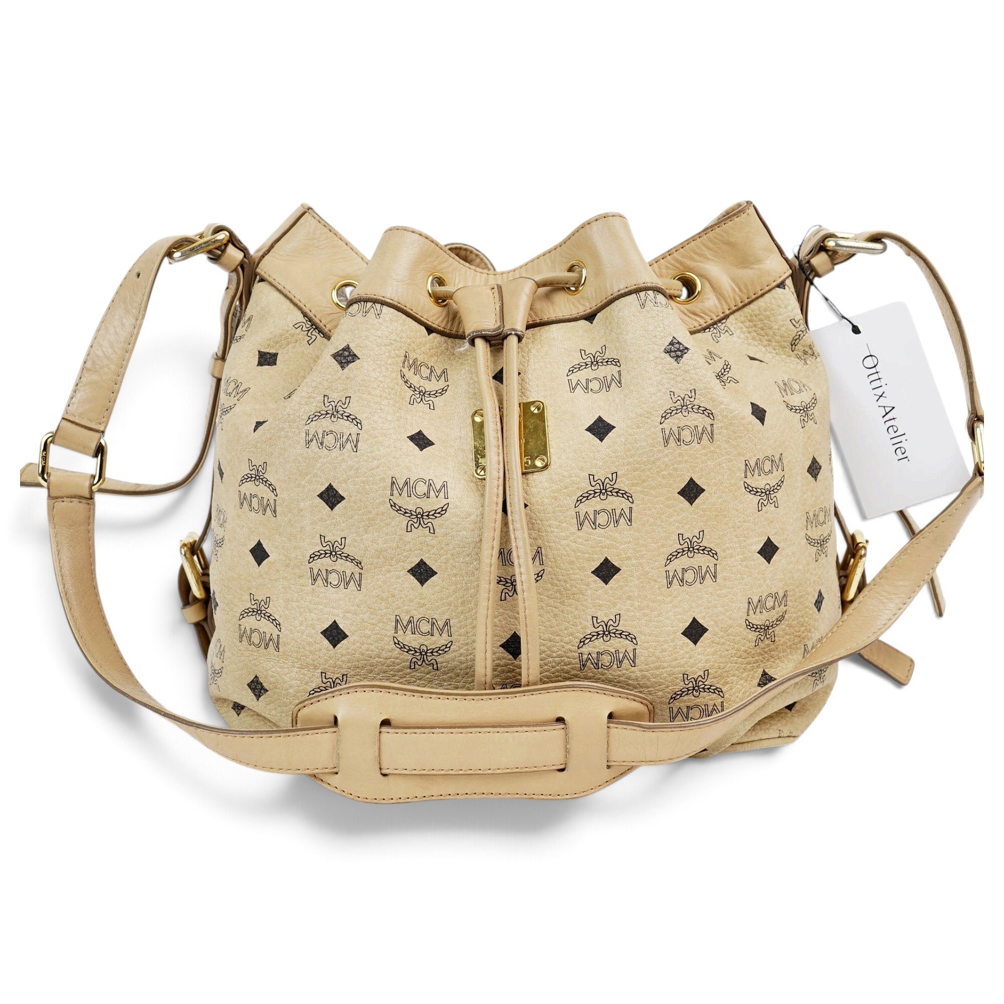 Heritage Drawstring leather handbag