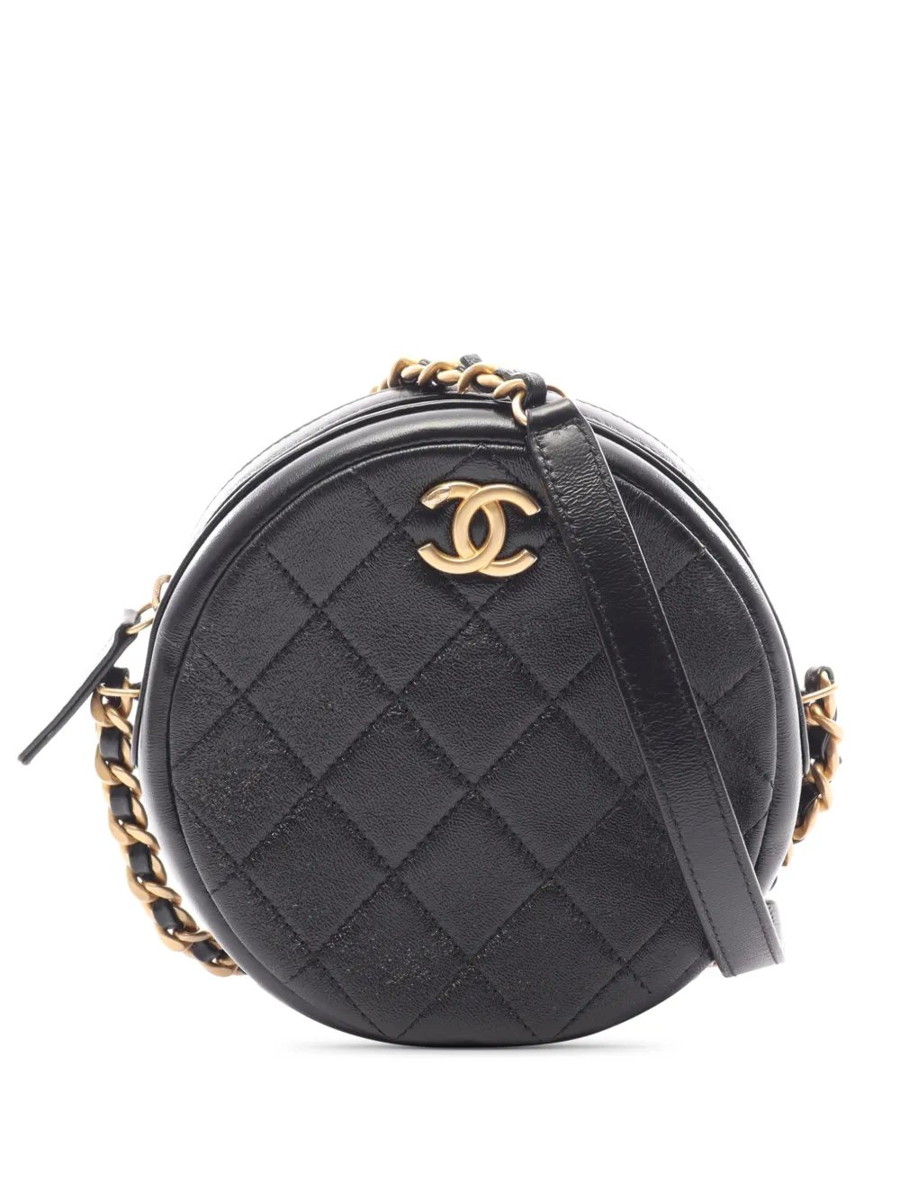 2020 Quilted Lambskin Round crossbody bag