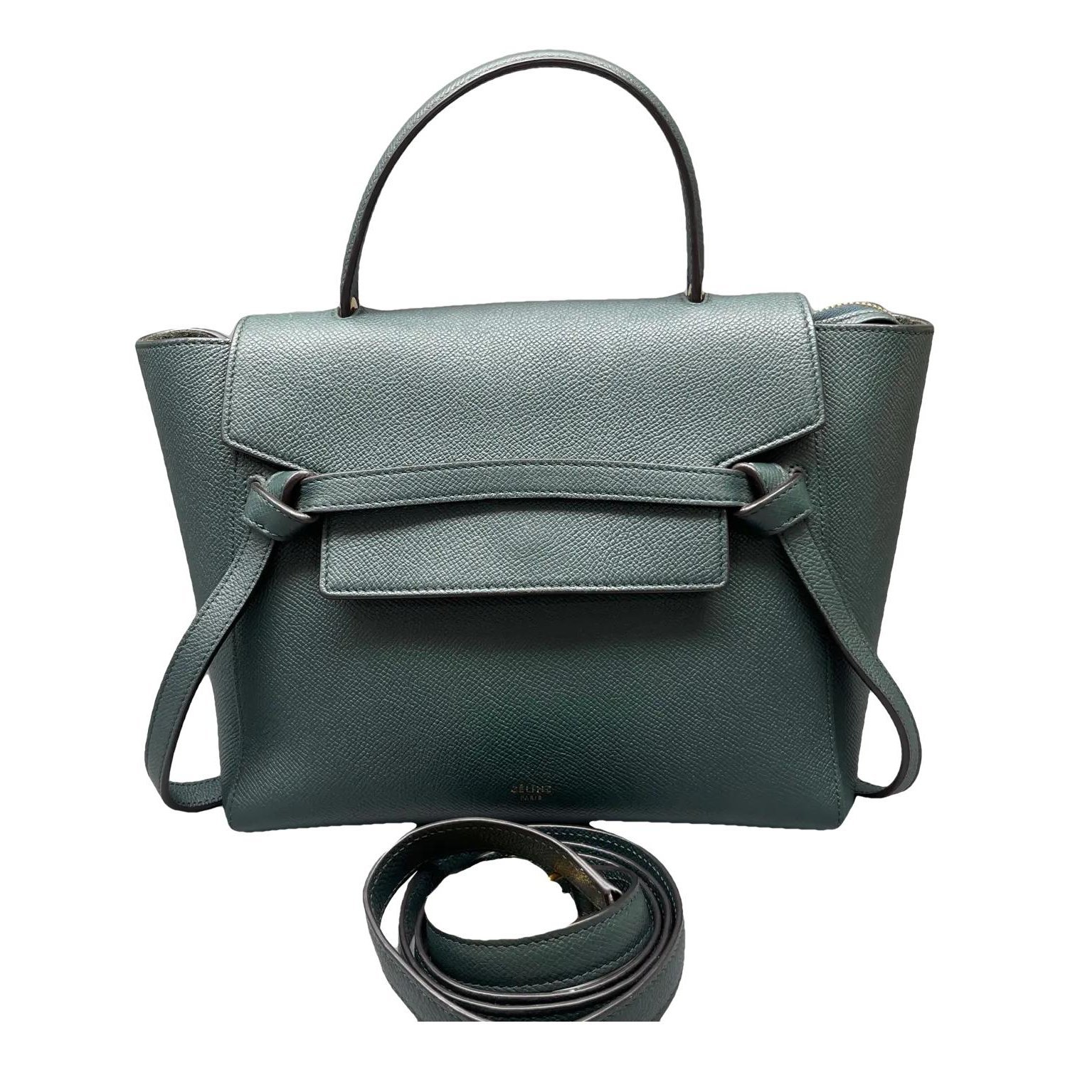 Belt leather crossbody bag