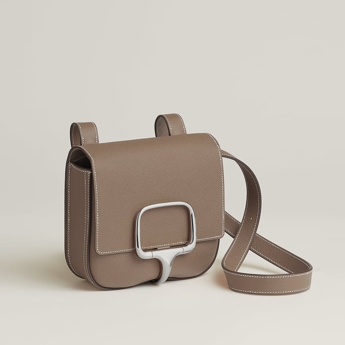 Étoupe Hermès Della Cavalleria Mini Bag II