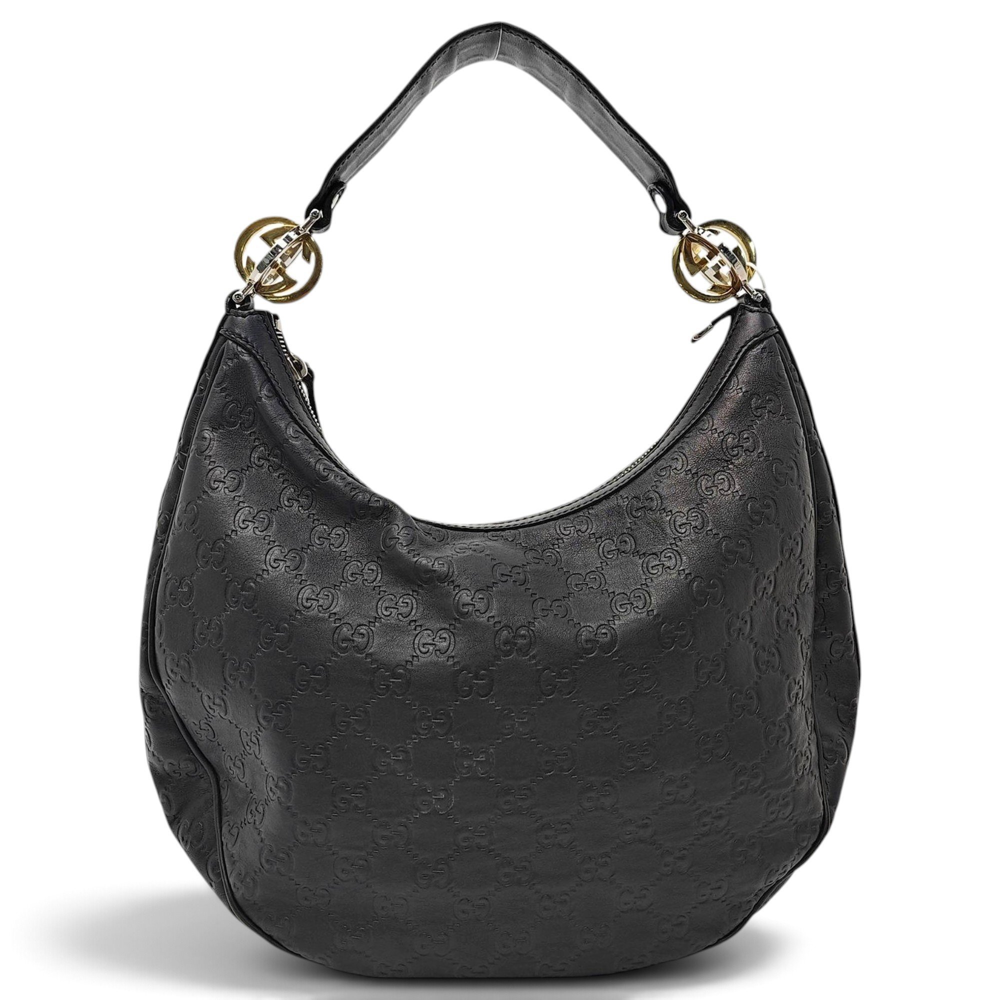 Gucci B leather handbag