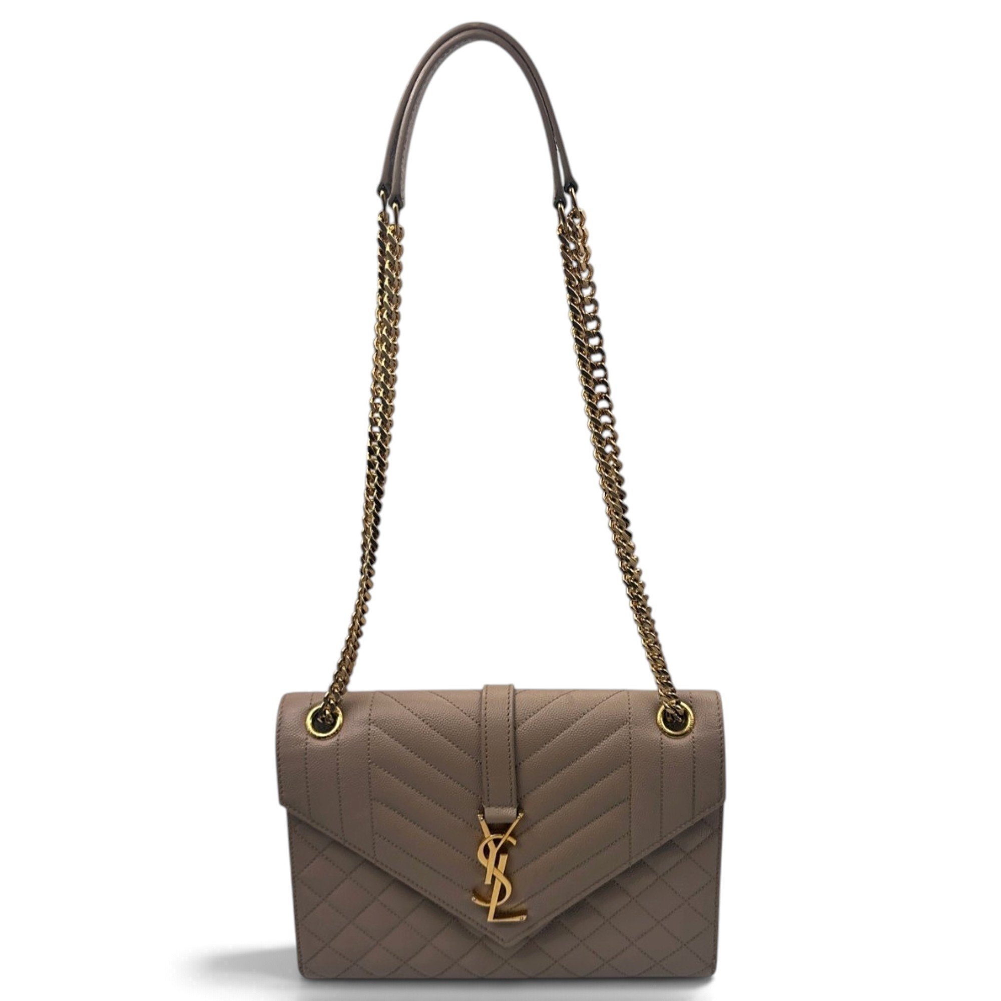Envelope leather handbag