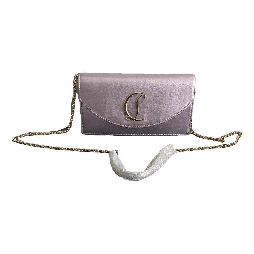 Leather clutch bag