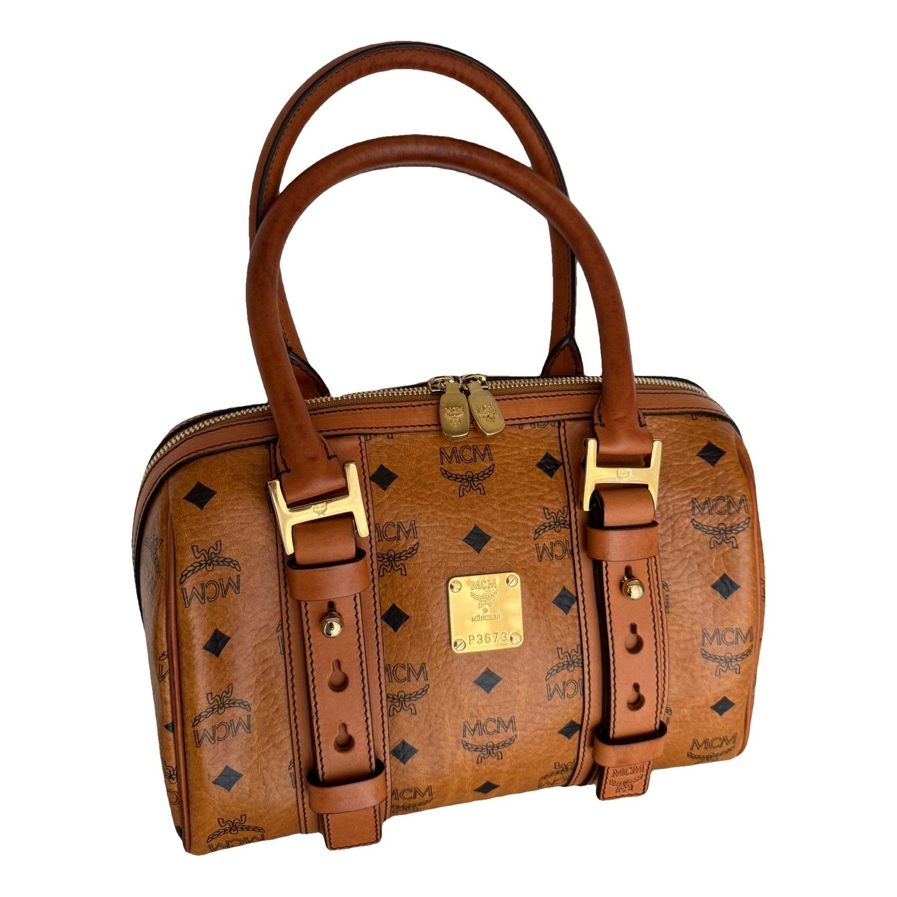 Boston leather handbag