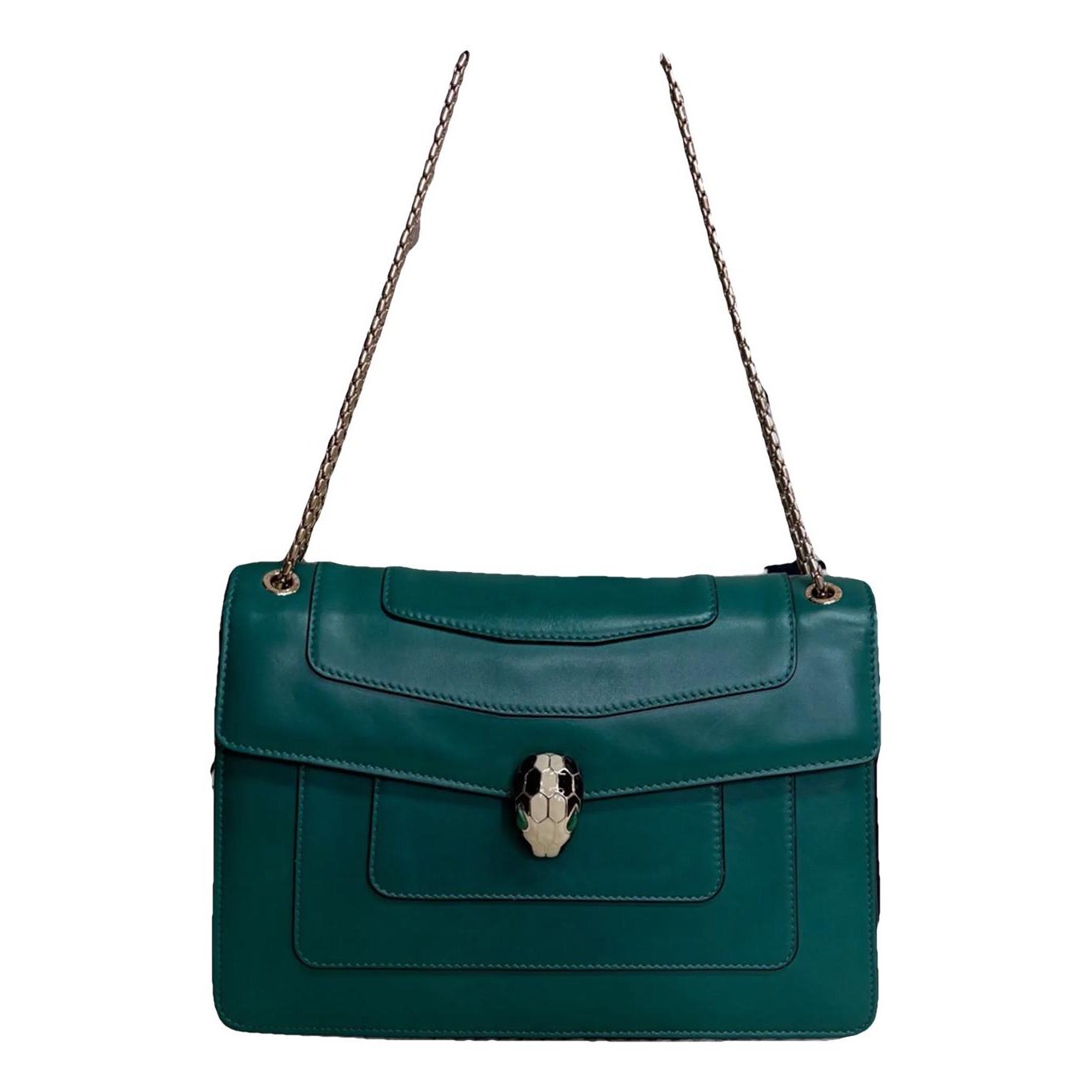 Serpenti leather handbag