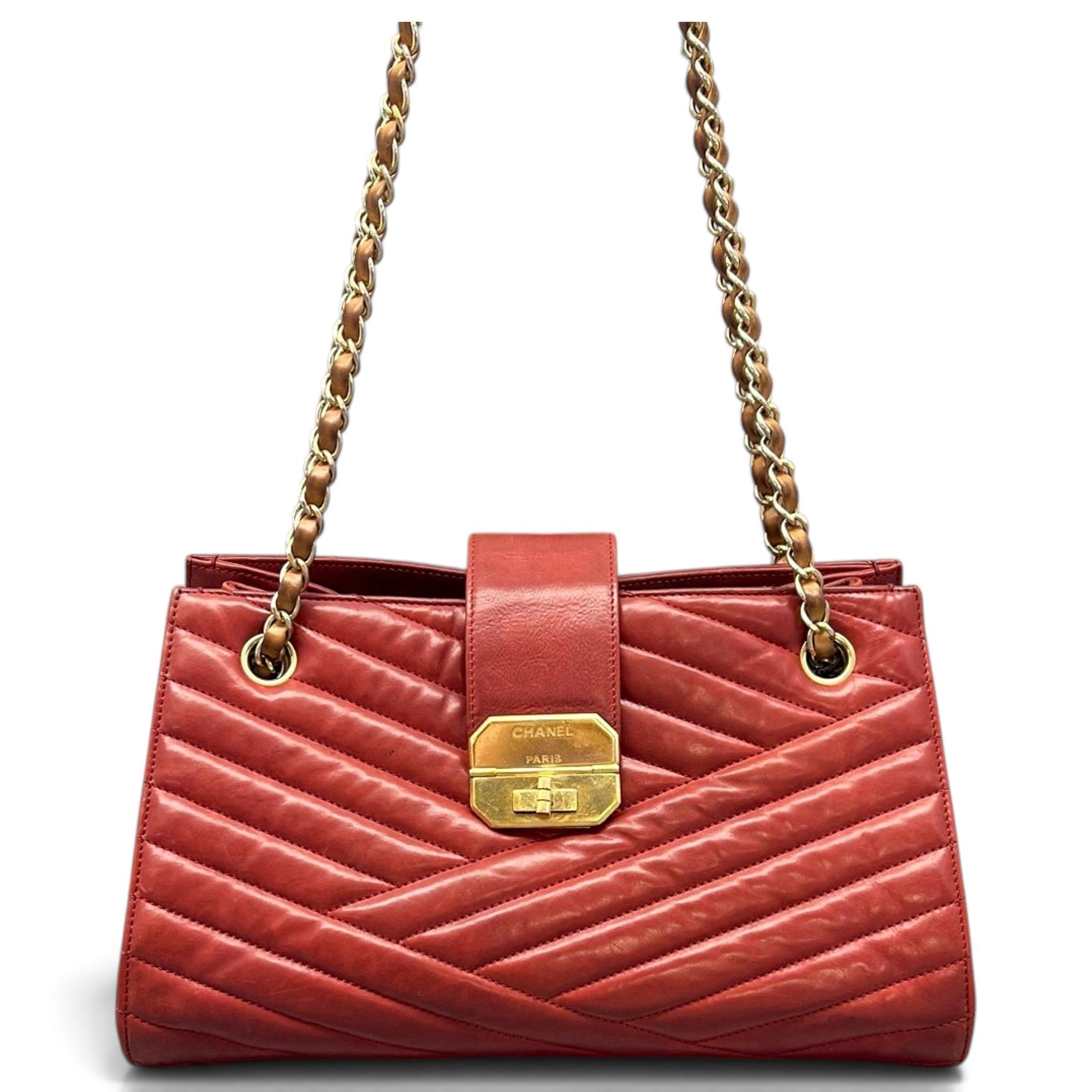 Leather tote