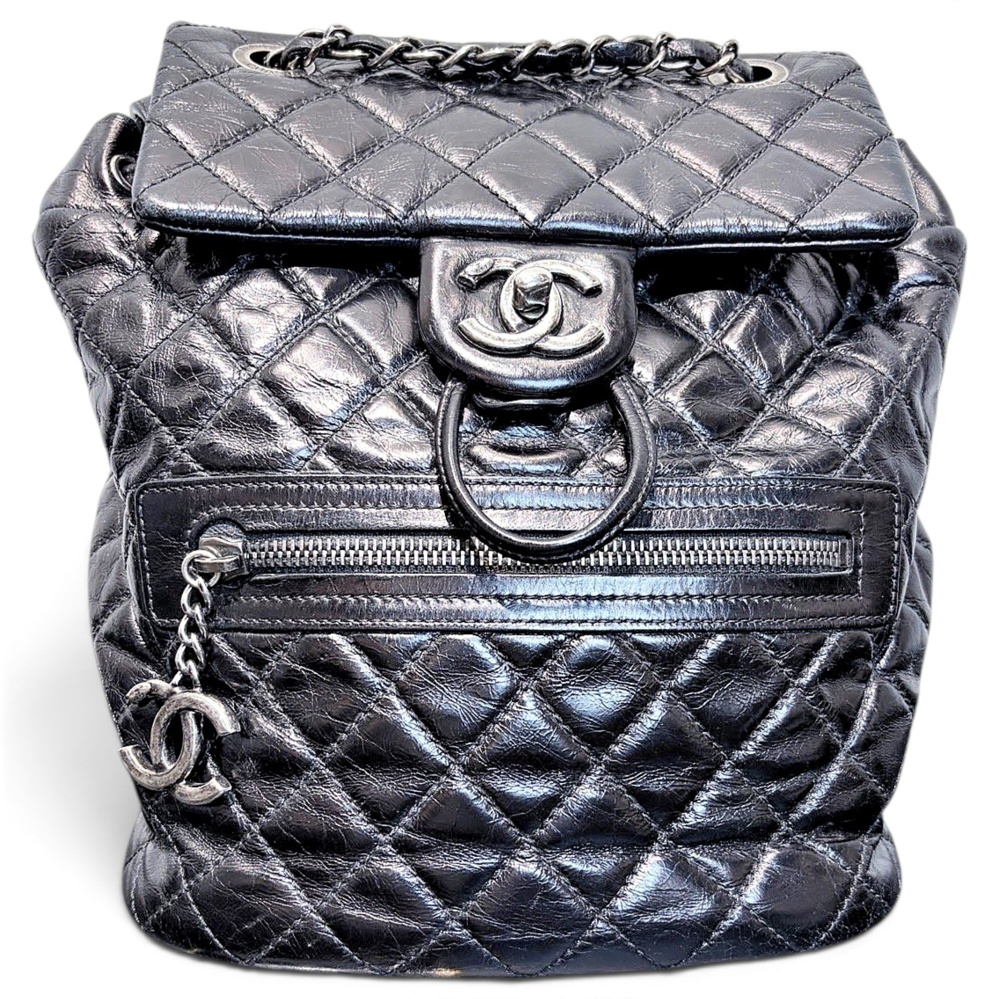 Leather backpack