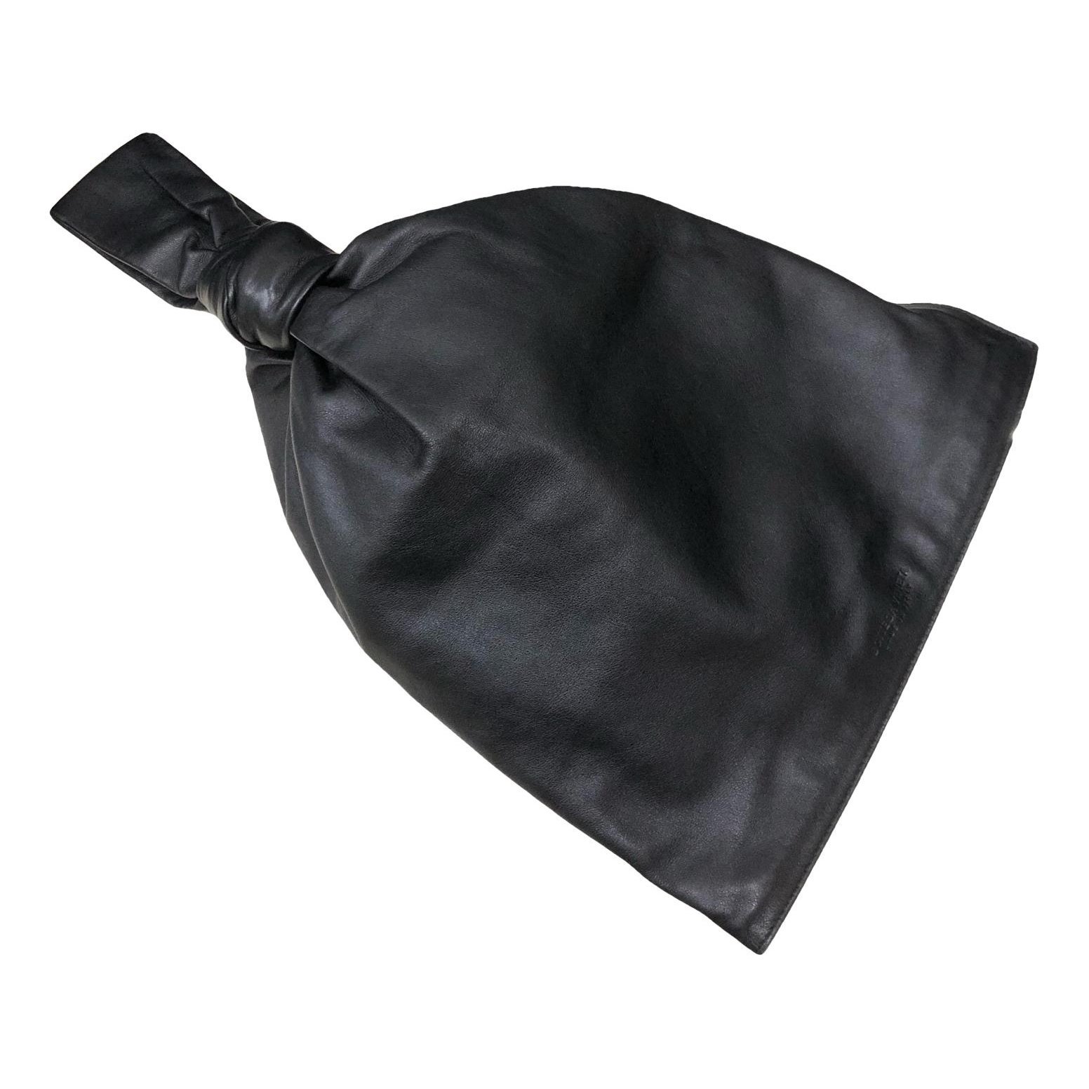 Twist leather handbag