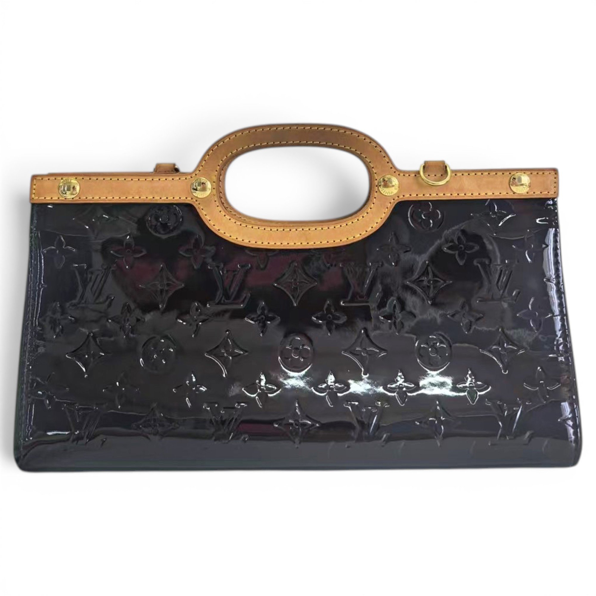 Roxbury patent leather handbag