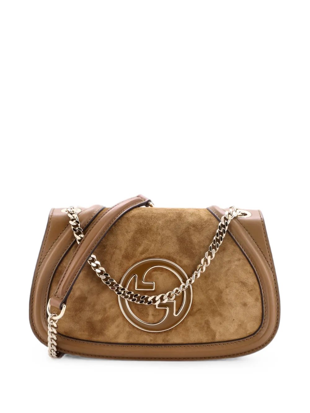 Blondie NM Chain Flap Bag Suede and Leather Small shoulder bag