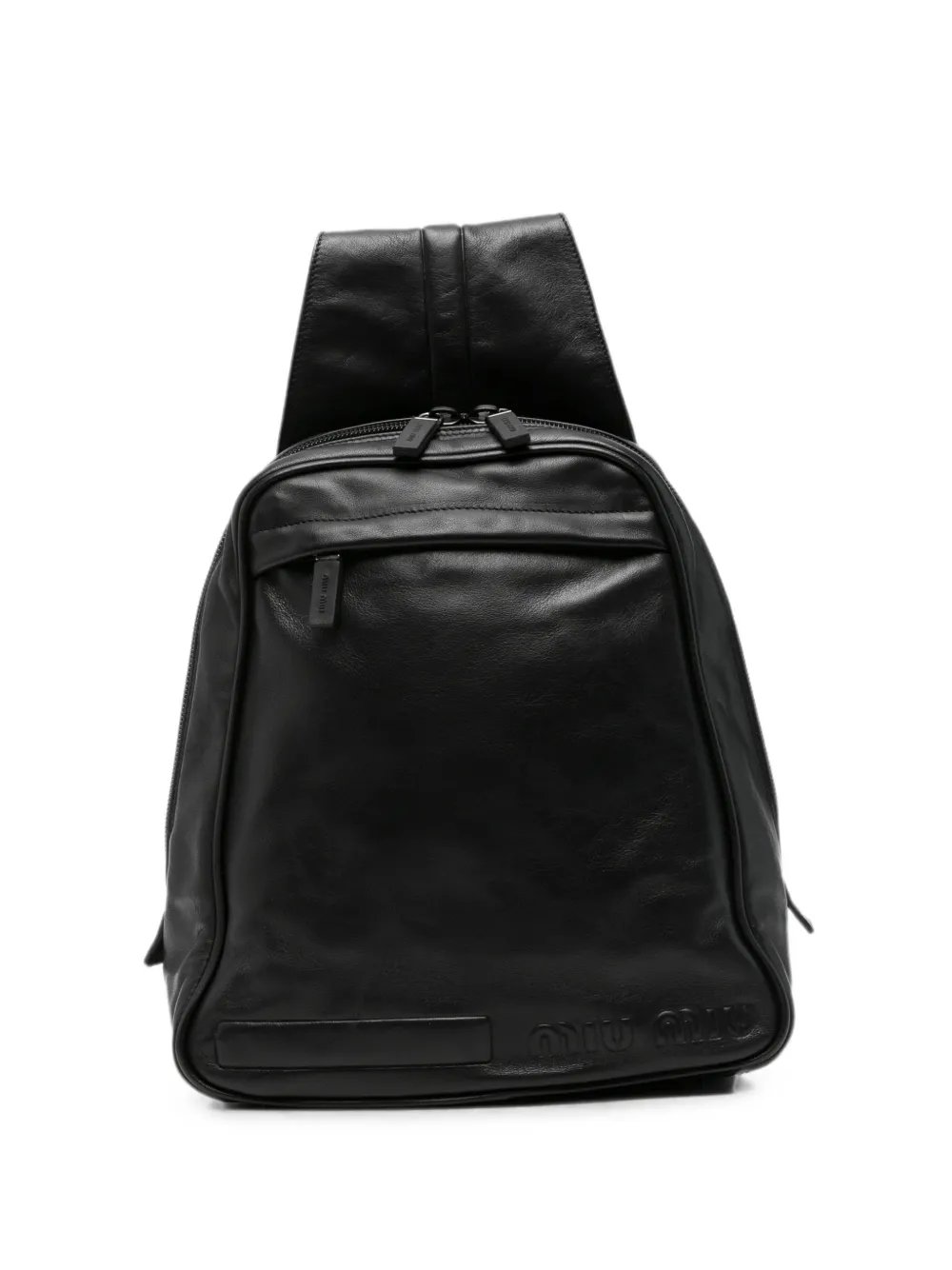 2000s logo-embossed backpack